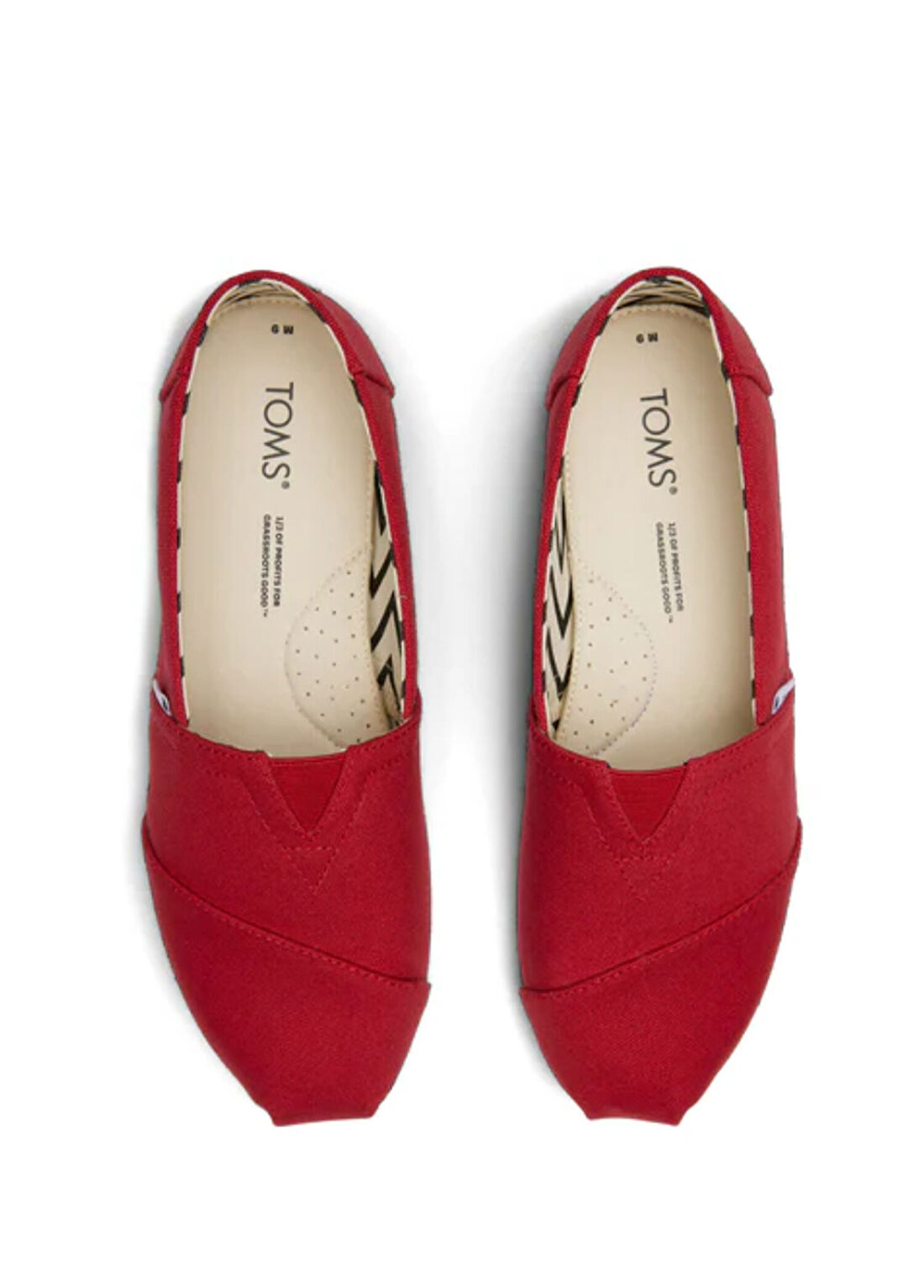 Toms 10017679 Alpargata Classic Kırmızı Kanvas Erkek Espadril görsel 4