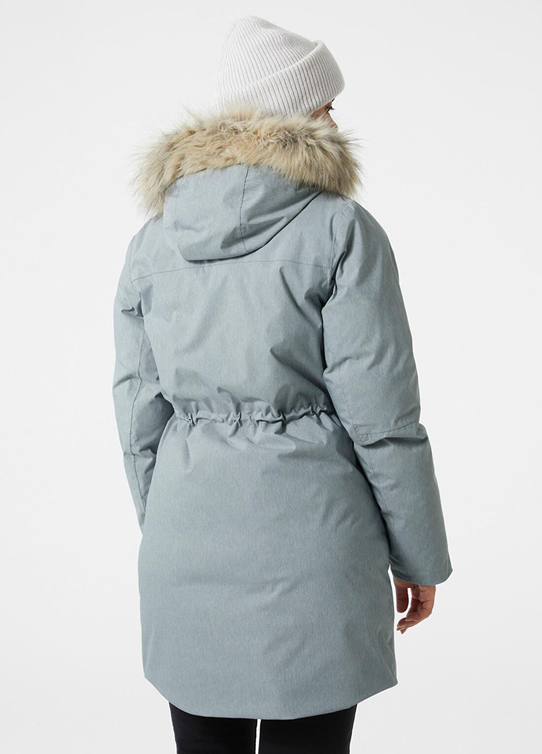 Helly Hansen W Senja Grey Melange Kadın Parka görsel 3