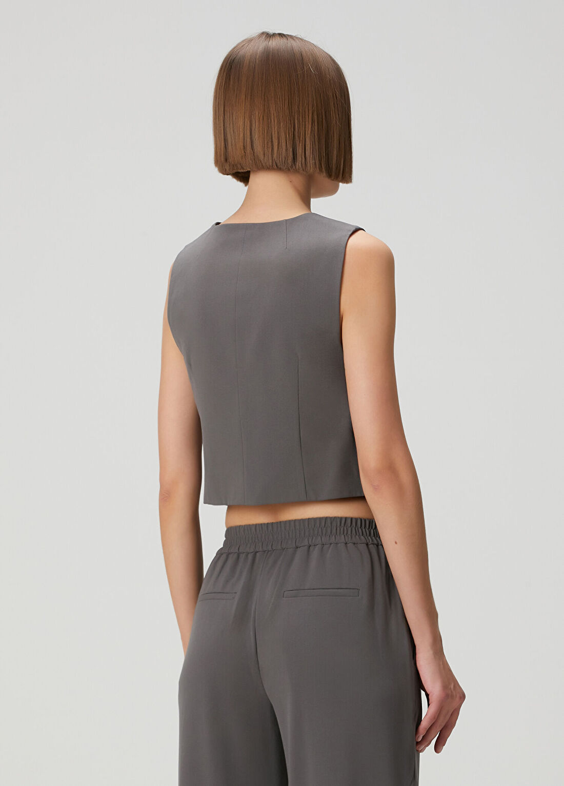 AllSaints Aleida Vizon Yelek görsel 4