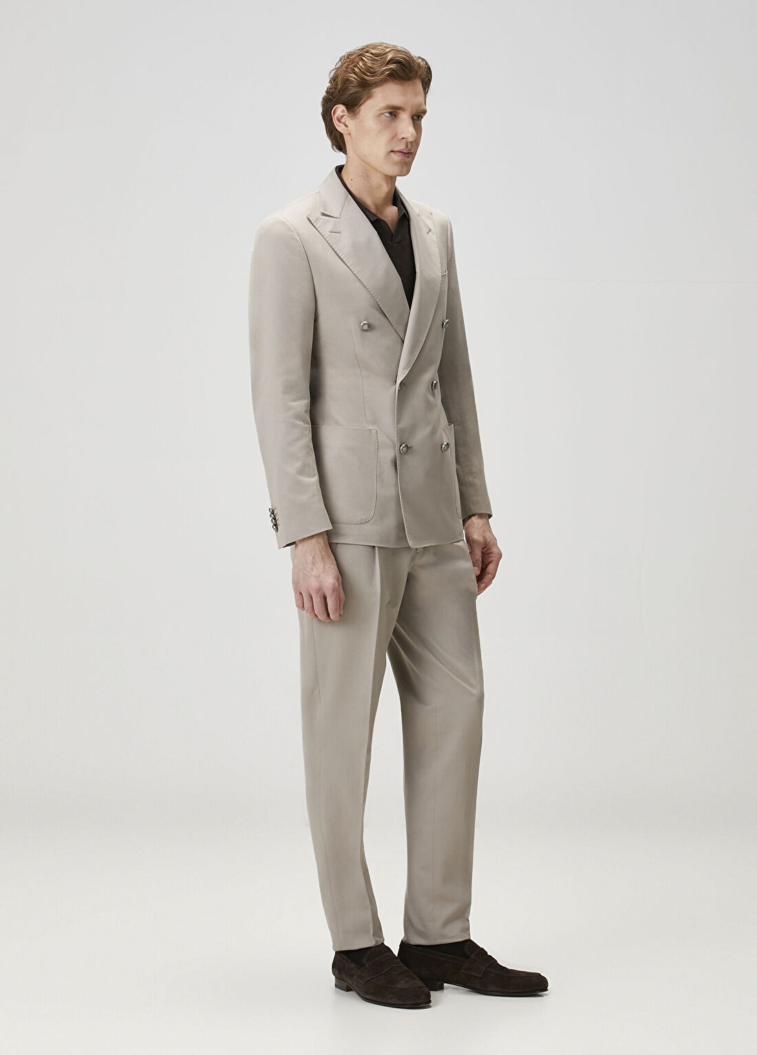 Corneliani Bej Takım görsel 4