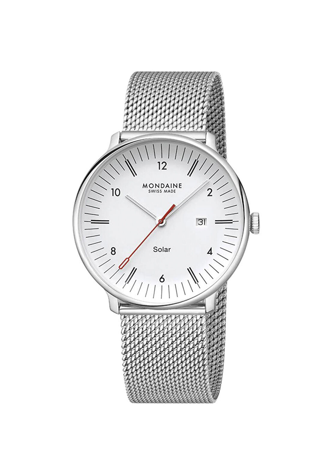 Mondaine Doppıo Solar Mle.41910.Sm Metalik Gri Çelik Erkek Kol Saati
