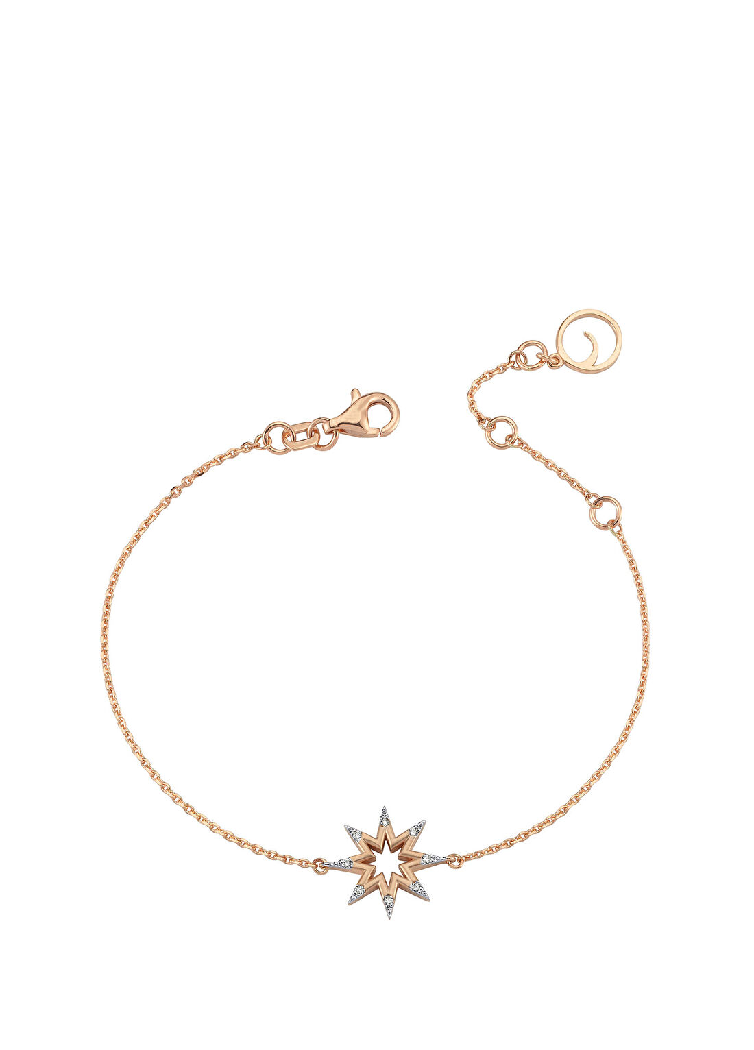 Bee Goddess Venus Star Pırlantalı Kadın Altın Bileklik