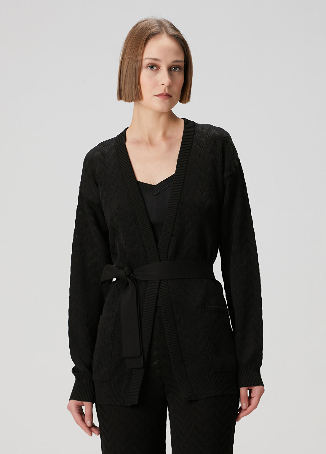 Missoni Siyah Desenli Hırka görsel 3