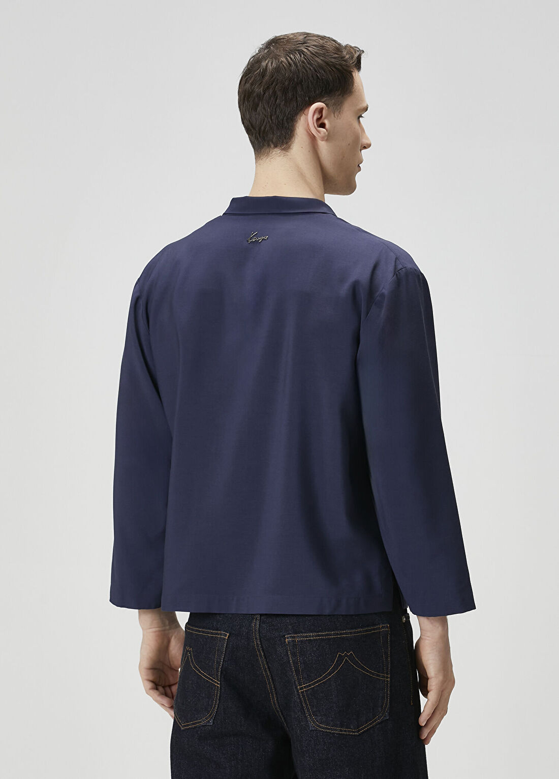 Kenzo Lacivert Kimono Ceket görsel 4
