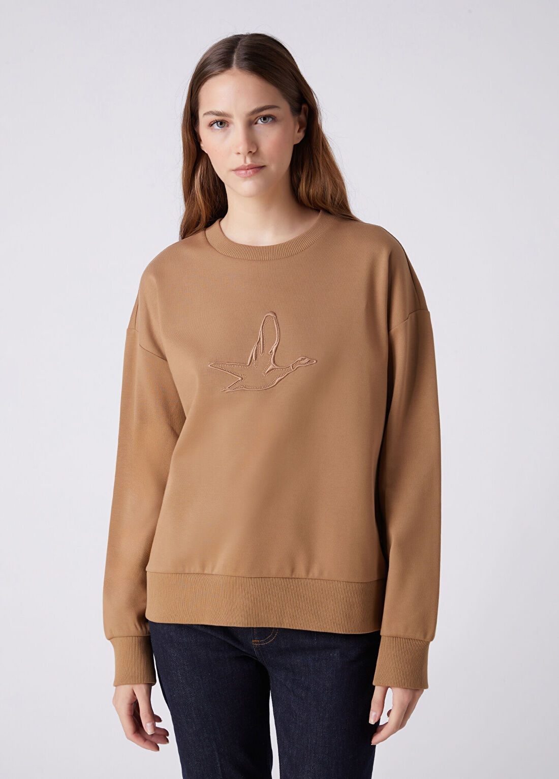 Beymen Club Camel Logo Nakışlı Sweatshirt