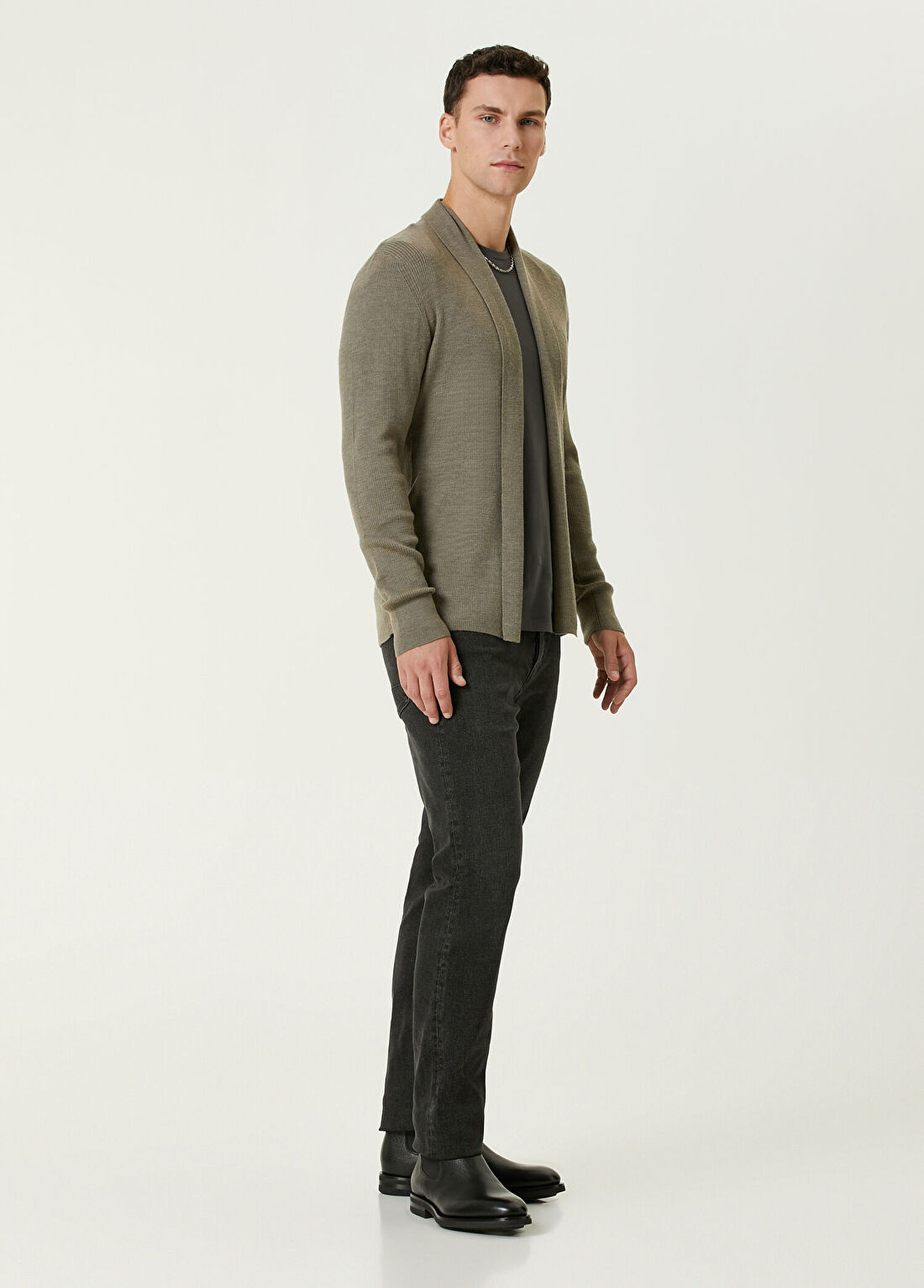 AllSaints Antrasit T-shirt görsel 2
