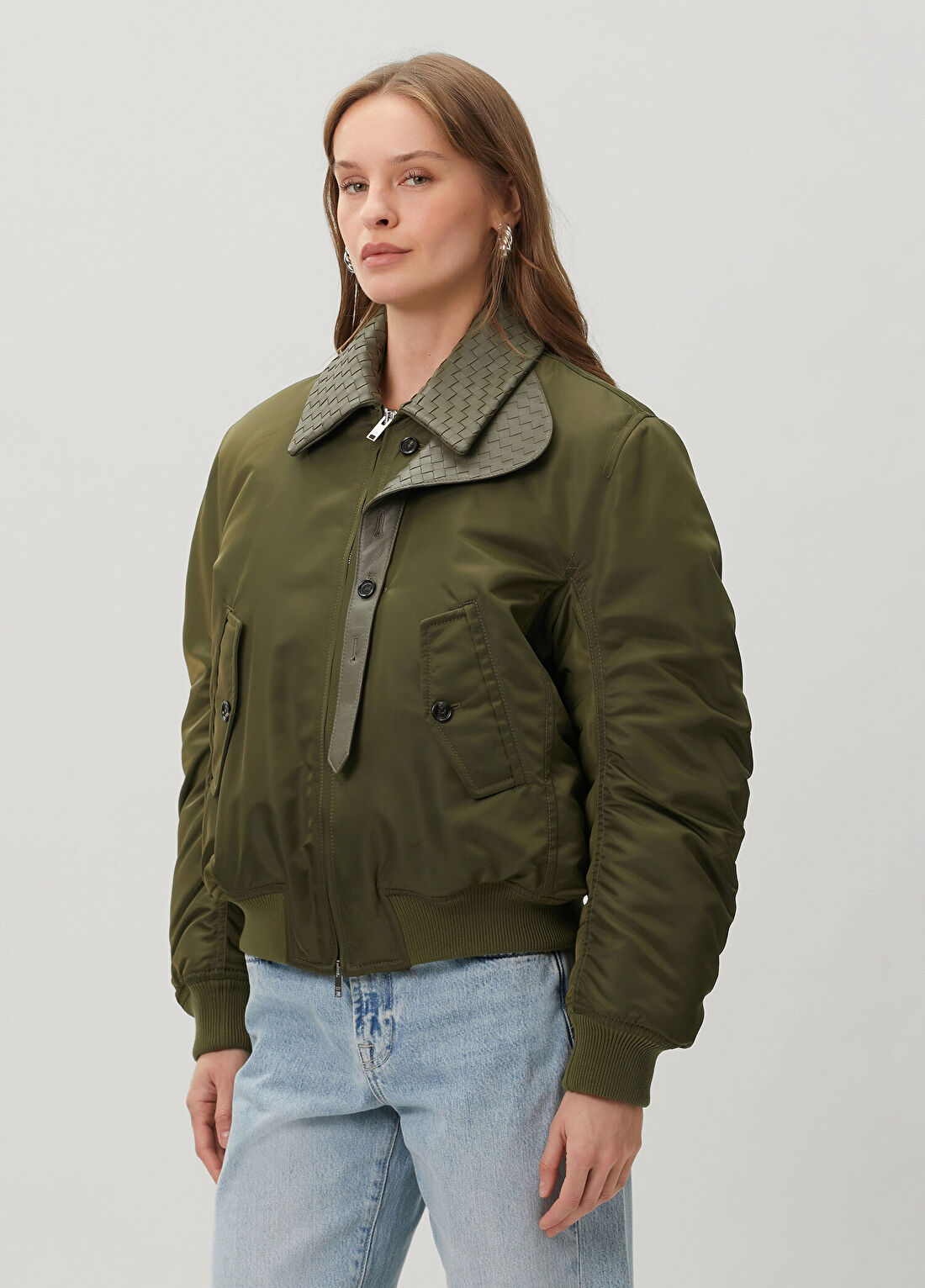 Bottega Veneta Yeşil Bomber Ceket görsel 3