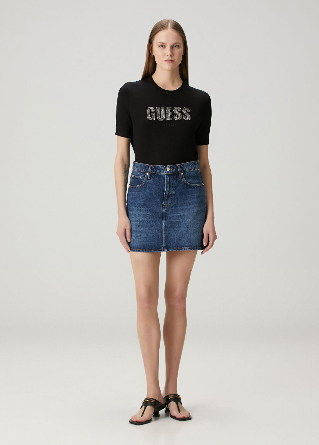 Guess Norah Siyah Triko görsel 2