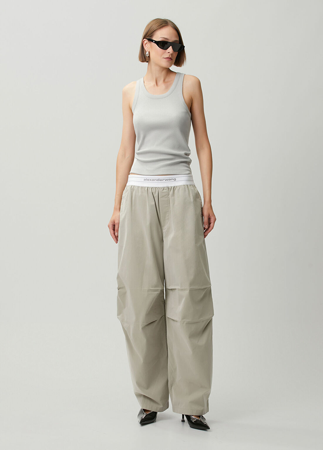 Alexander Wang Bej Wide Leg Pantolon