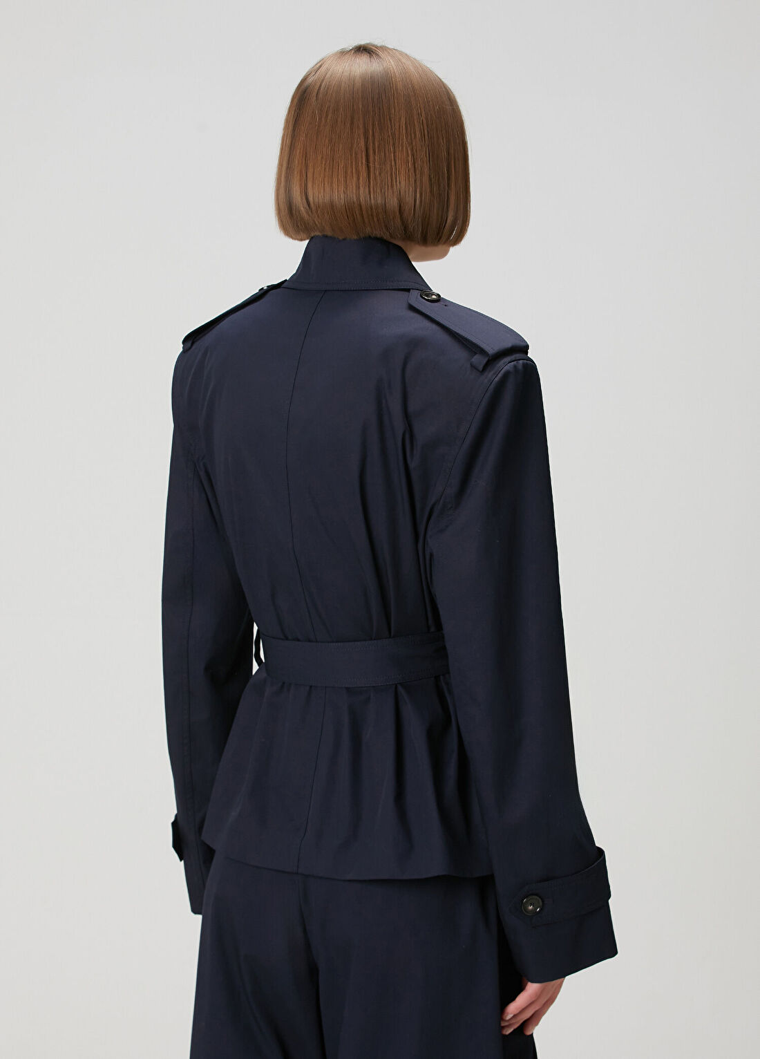 Stella McCartney Lacivert Pardösü görsel 4