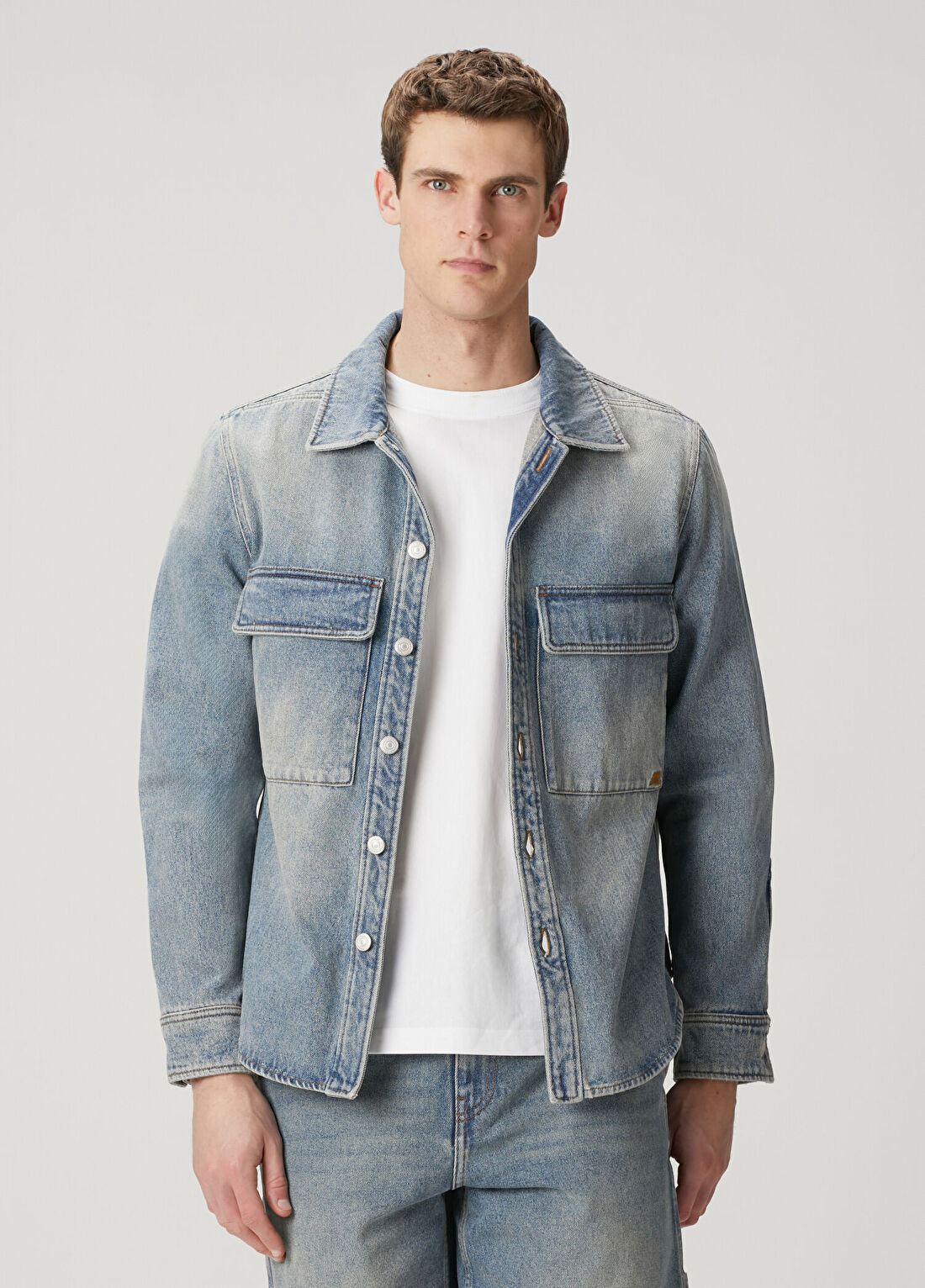 Courreges Workwear Mavi Denim Gömlek