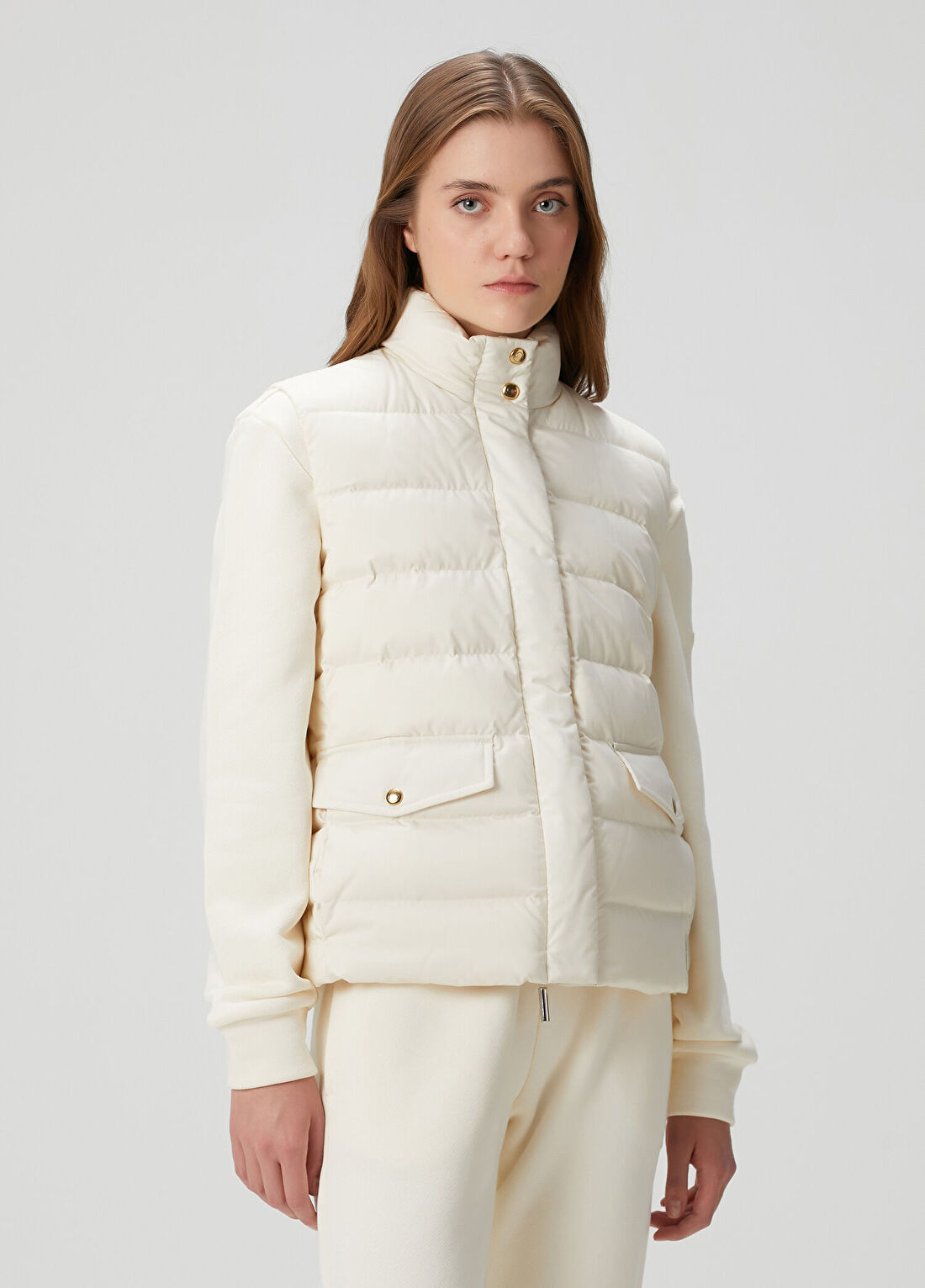 Moncler Besset Ekru Yelek görsel 3