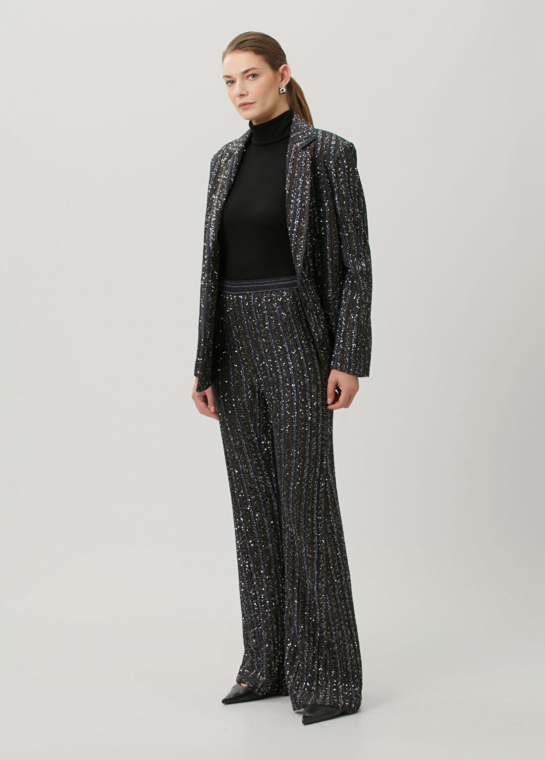Missoni Siyah Payetli Pantolon
