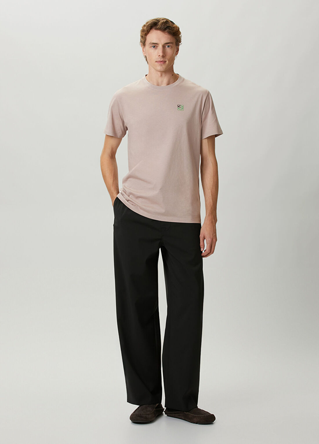 Loewe Siyah Beli Kordonlu Yün Pantolon