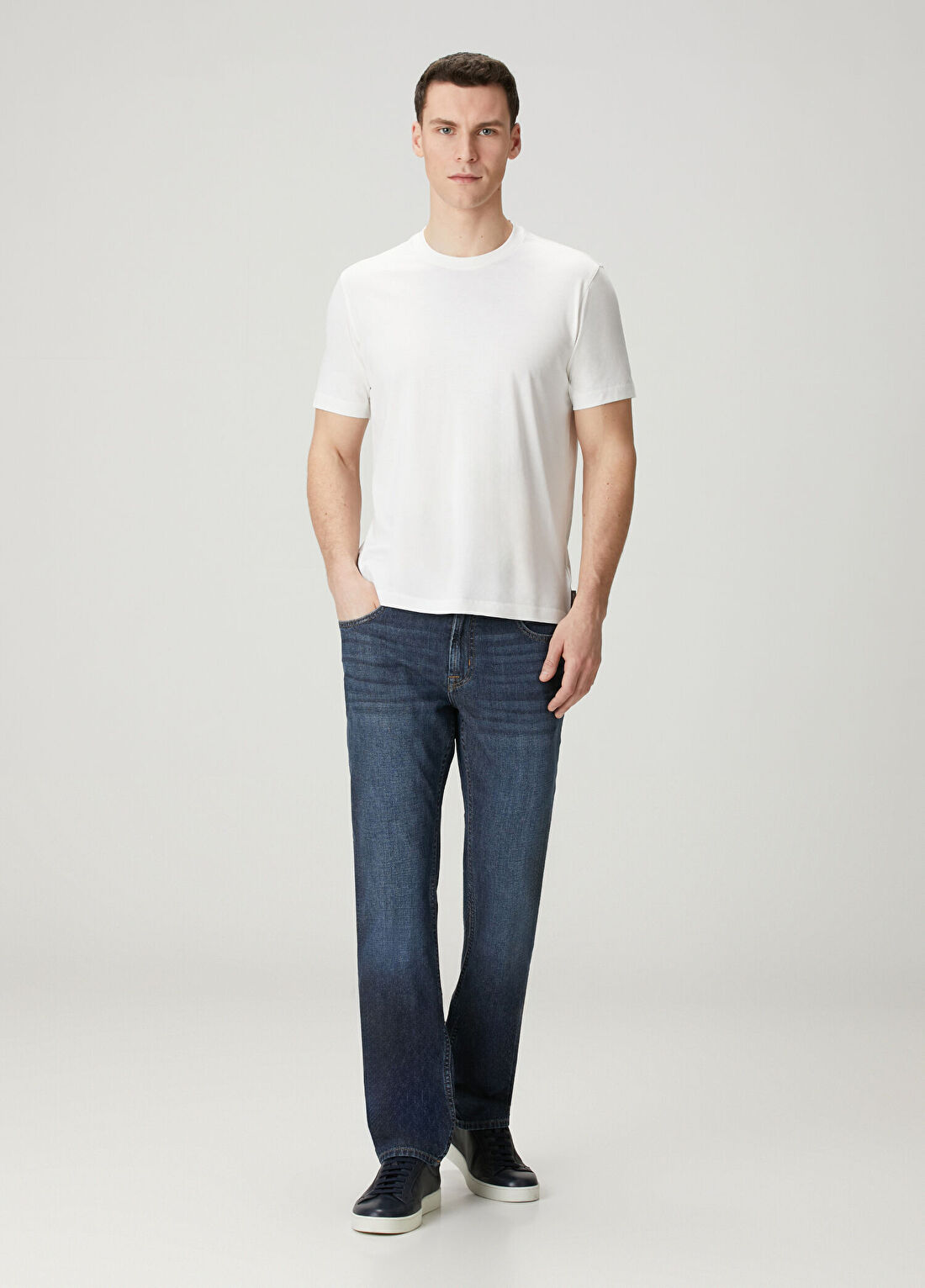 7 For All Mankind The Straight Lacivert Jean Pantolon