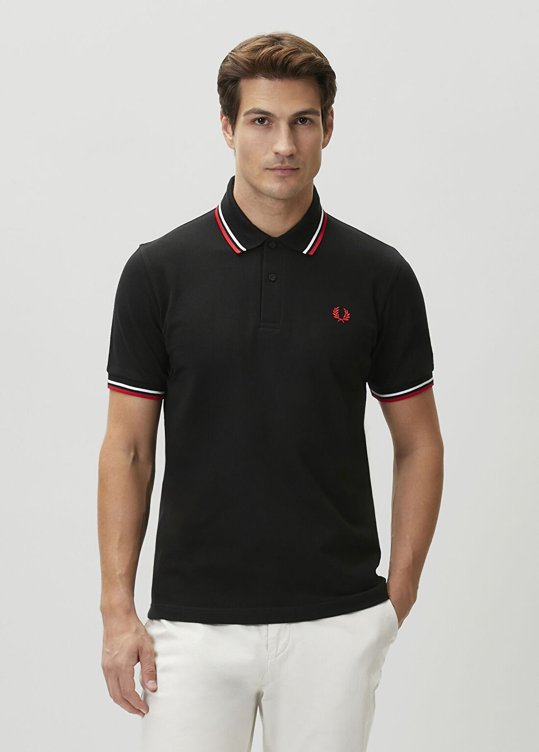 Fred Perry Twin Tipped Siyah Polo Yaka T-shirt