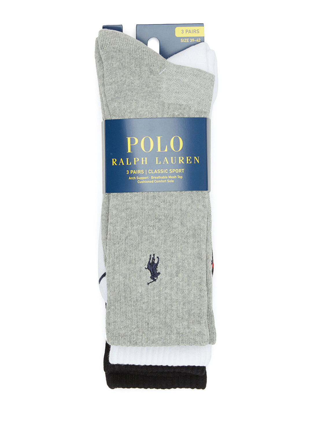 Polo Ralph Lauren Çok Renkli Erkek 3'lü Çorap Seti