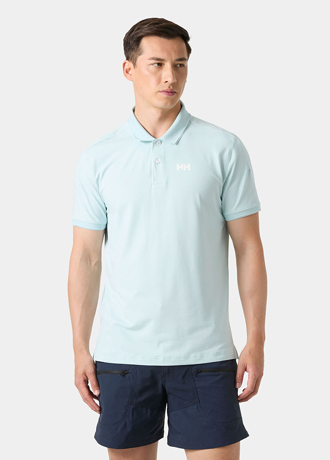 Helly Hansen HP Salina Barely Blue Polo Yaka Kısa Kollu Erkek T-shirt