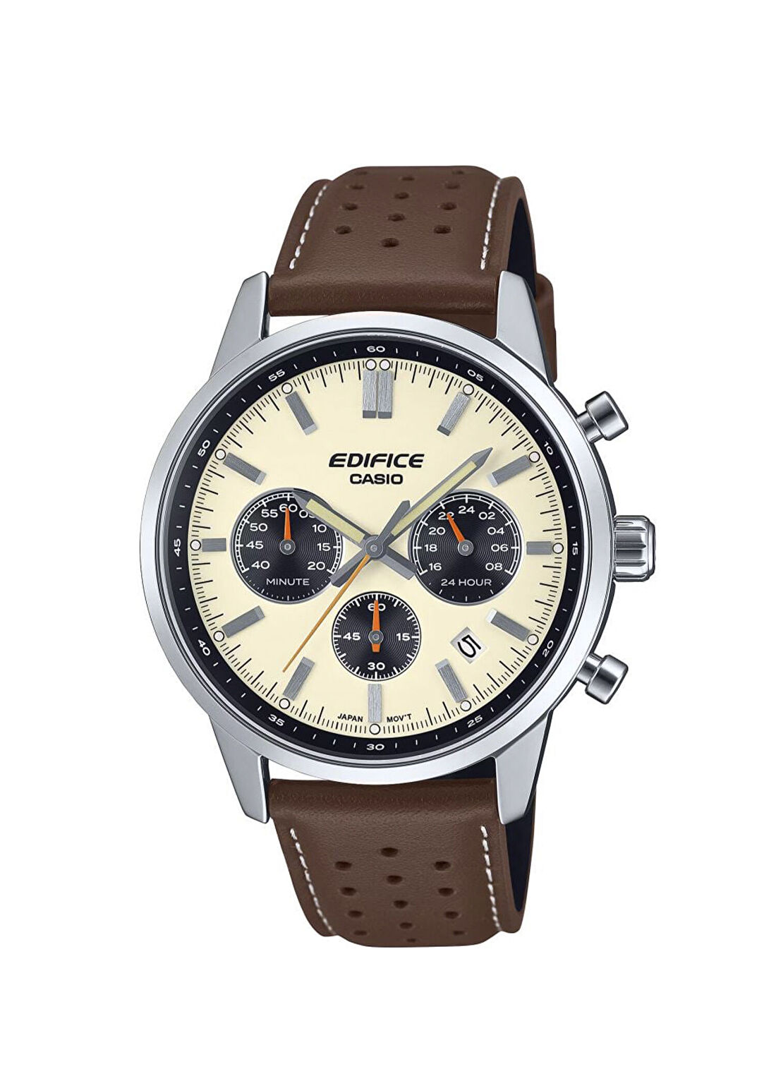 Casio EFR-575L-7AD Edifice Kahverengi Deri Erkek Kol Saati