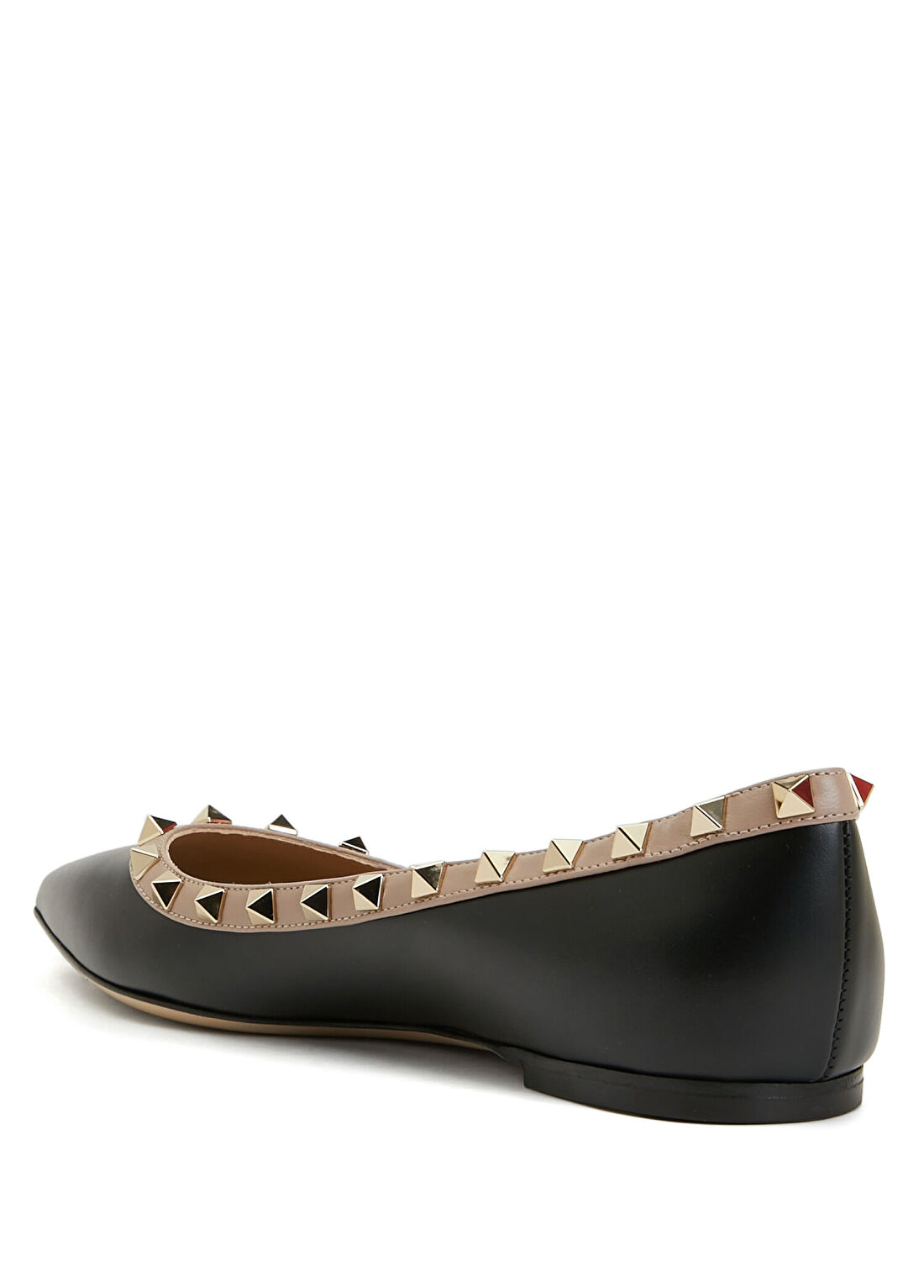 Valentino Garavani Rockstud Siyah Deri Babet görsel 3