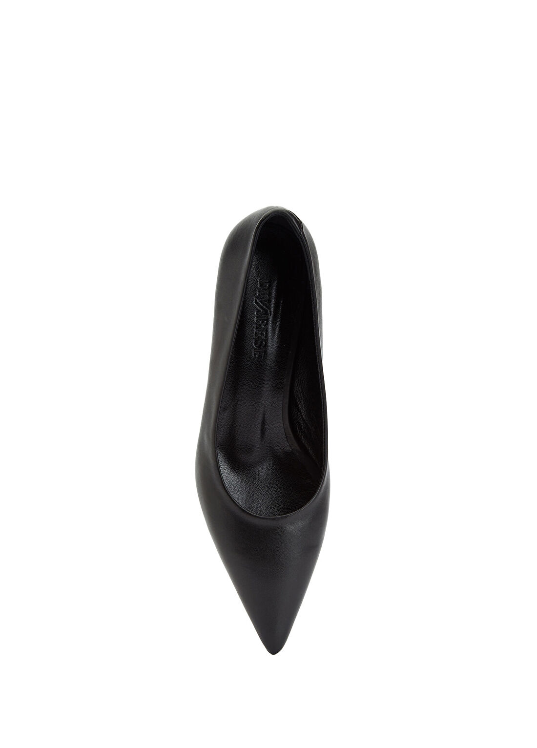 Divarese Siyah Deri Stiletto görsel 4