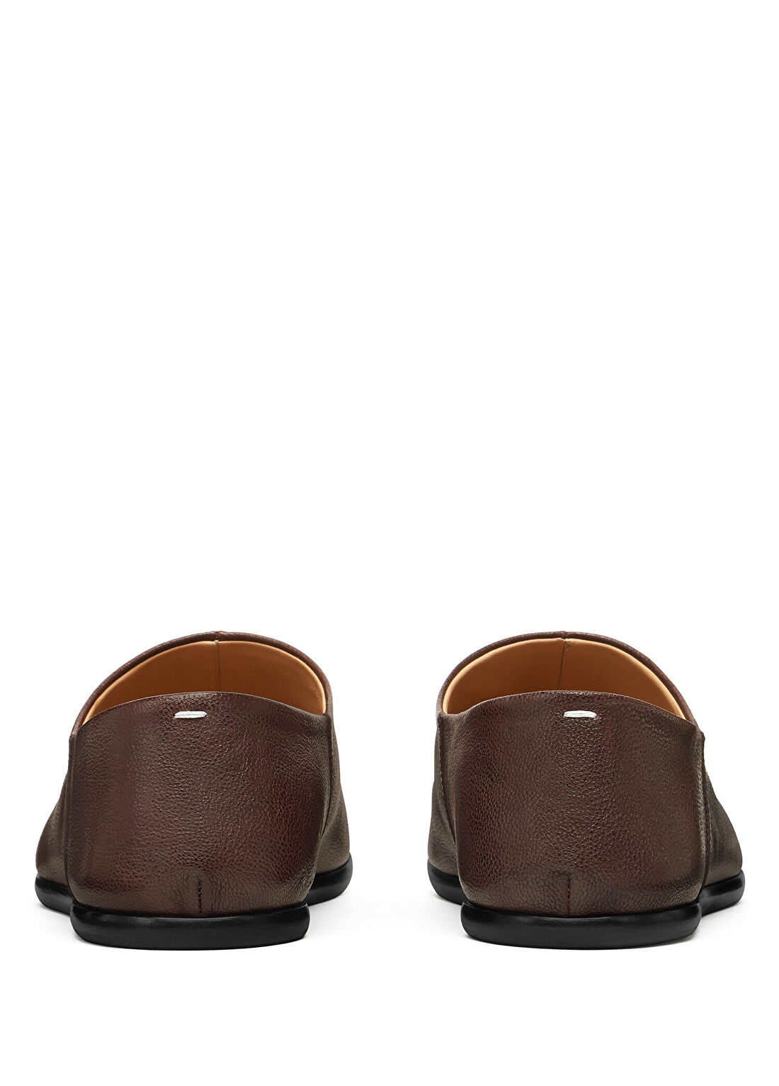 Maison Margiela Tabi Bordo Erkek Deri Loafer görsel 3