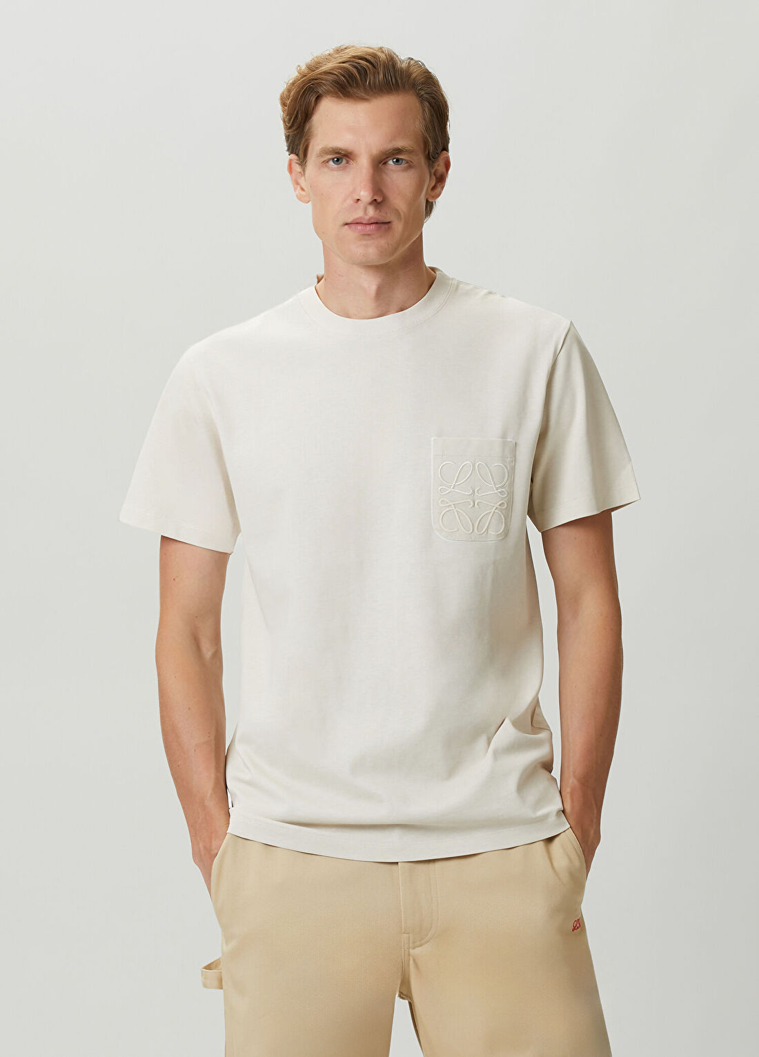 Loewe Relaxed Fit Bej T-shirt