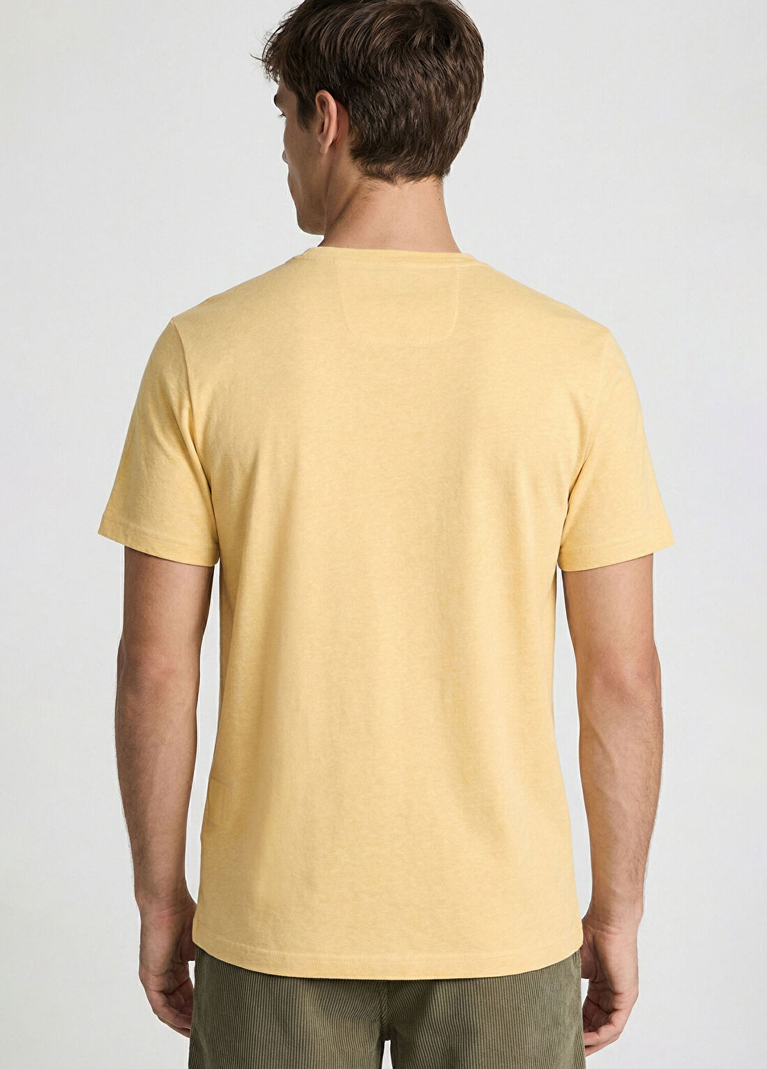 Network Sarı Basic T-shirt görsel 3