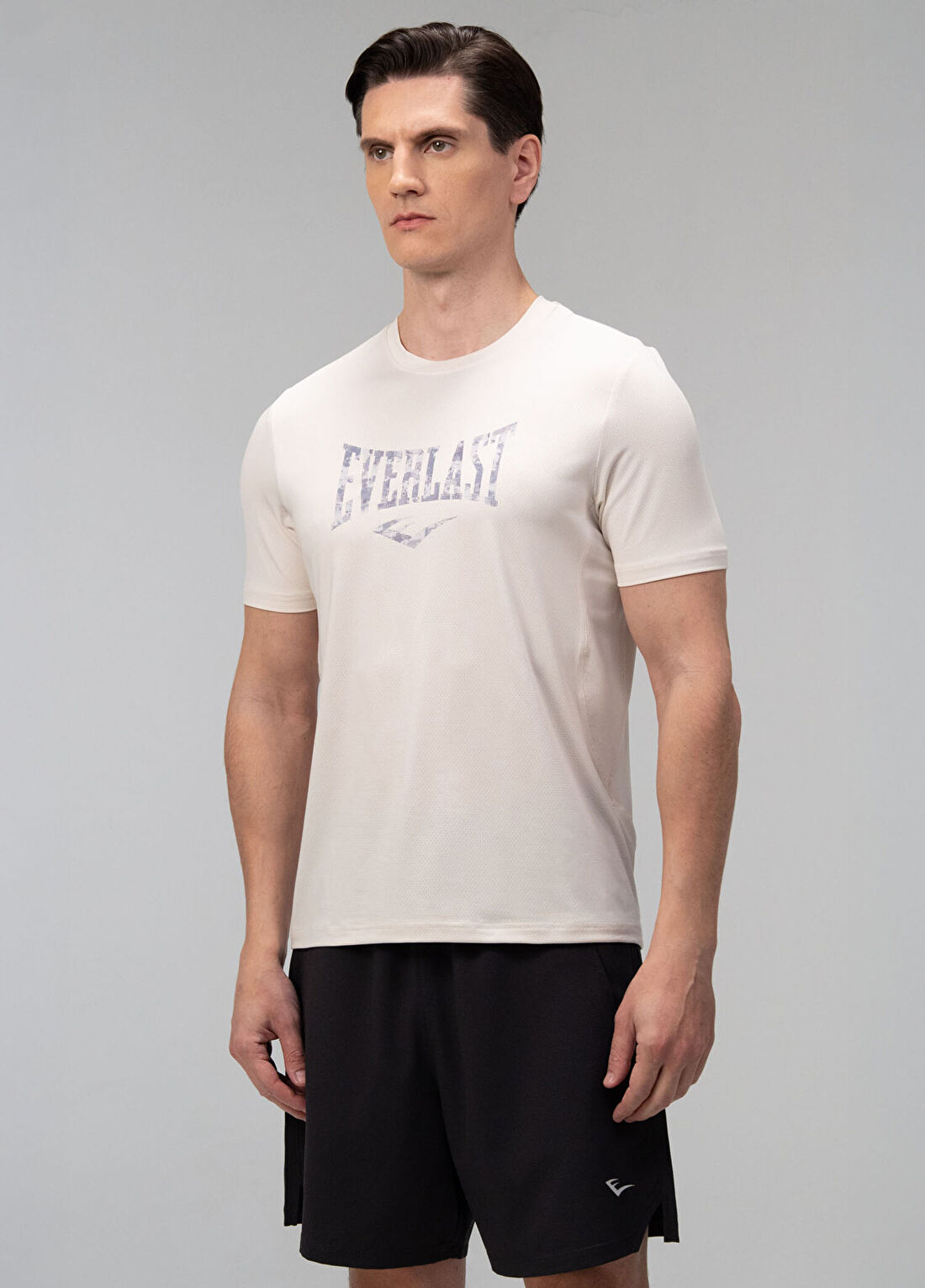 Everlast 1910 Training Taş Rengi Kısa Kollu Erkek T-Shirt görsel 2