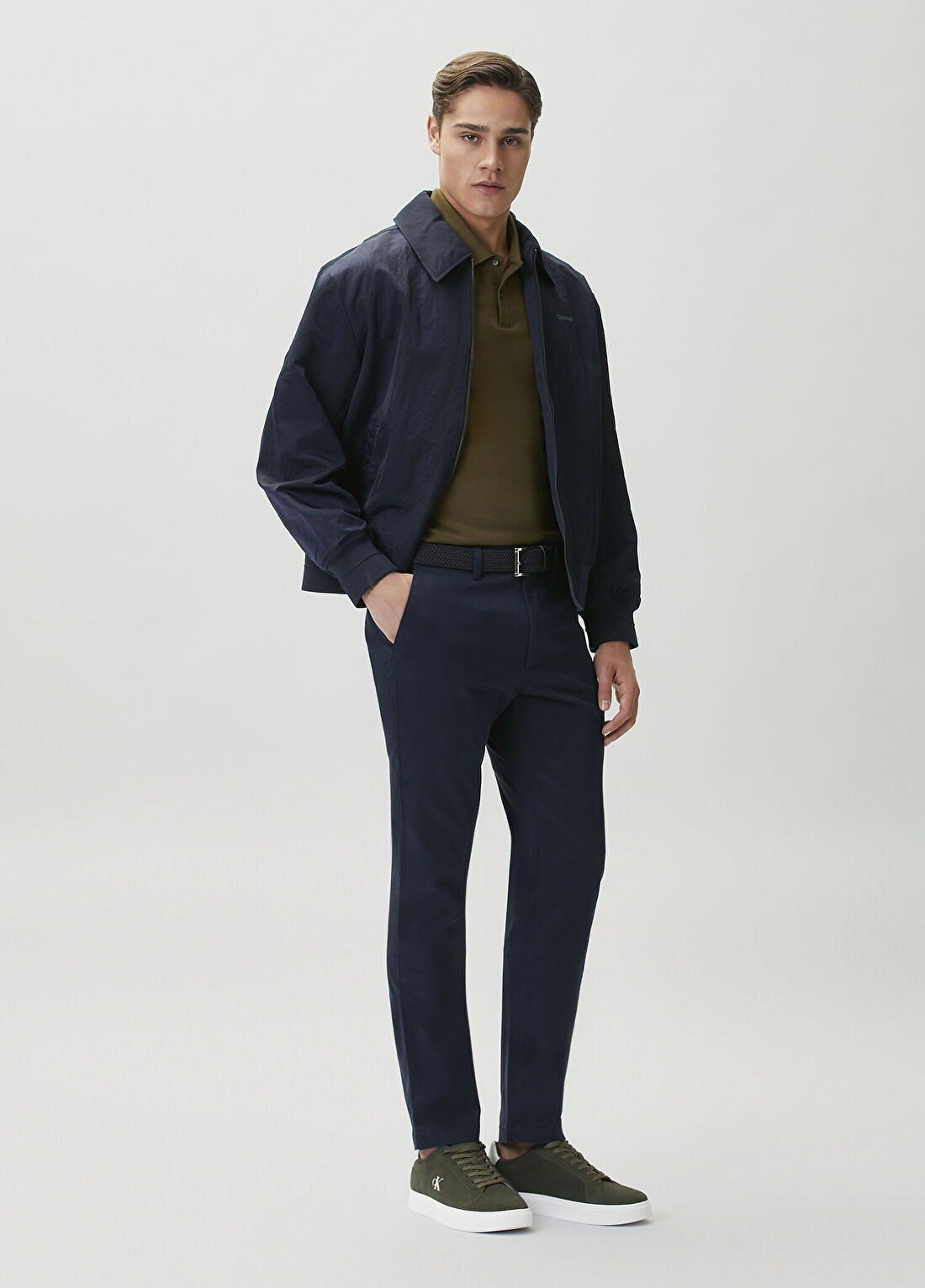Calvin Klein Slim Cotton Stretch Mavi Pantolon