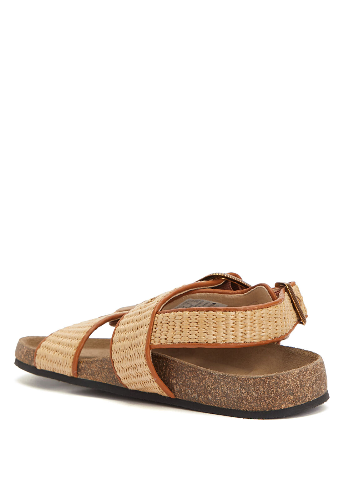 AllSaints Staffa Bej Kadın Rafya Sandalet görsel 3