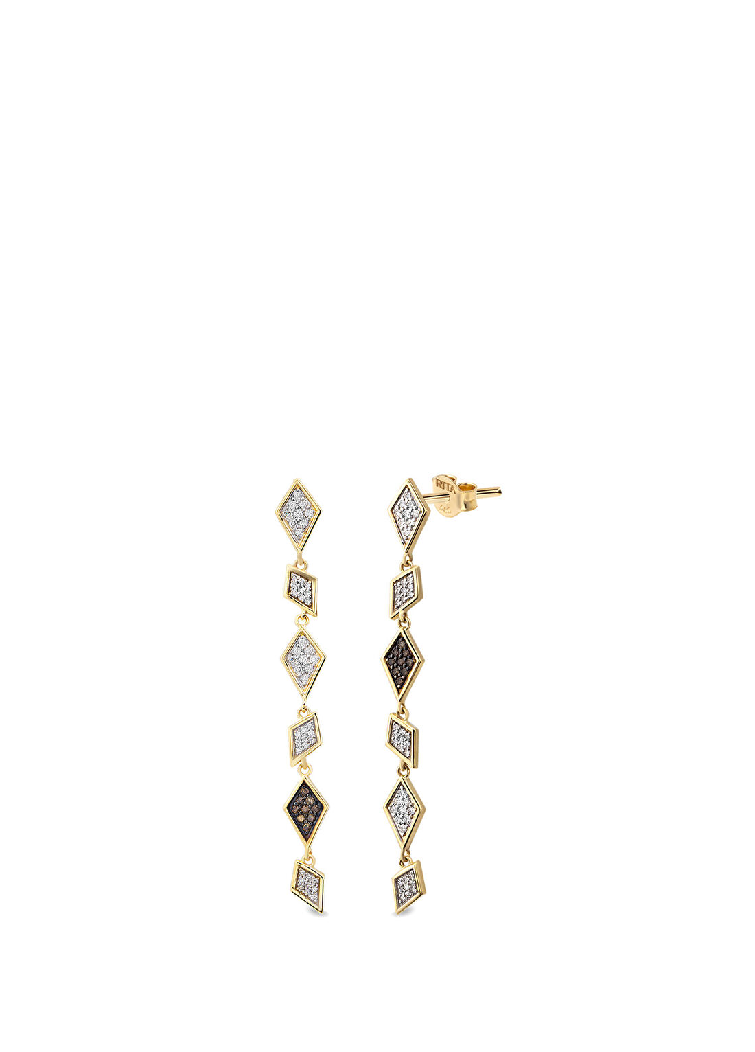 Rita Fine Jewelry Flow Diamond Kadın Altın Küpe