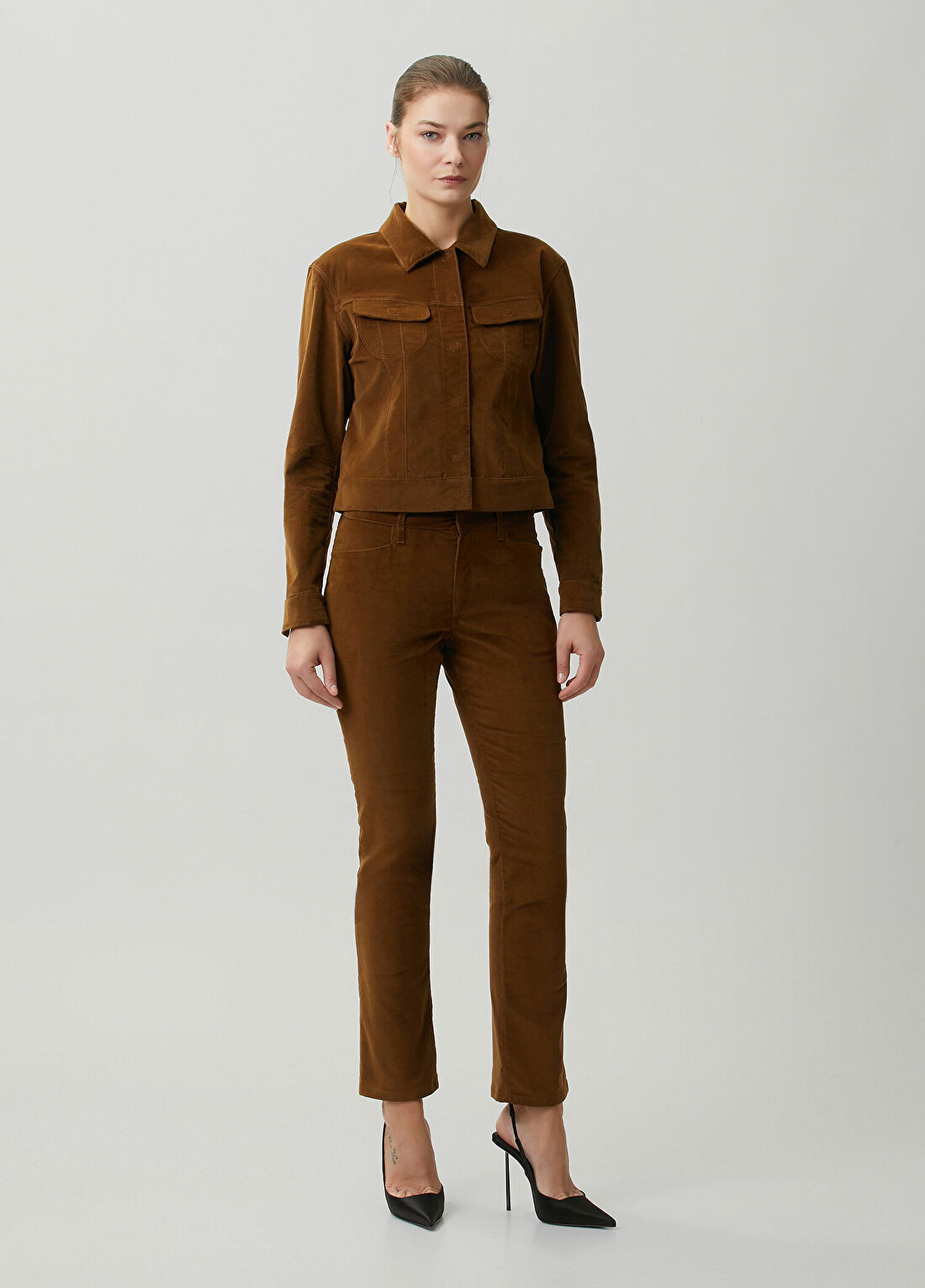 Tom Ford Kahverengi Kadife Ceket görsel 2