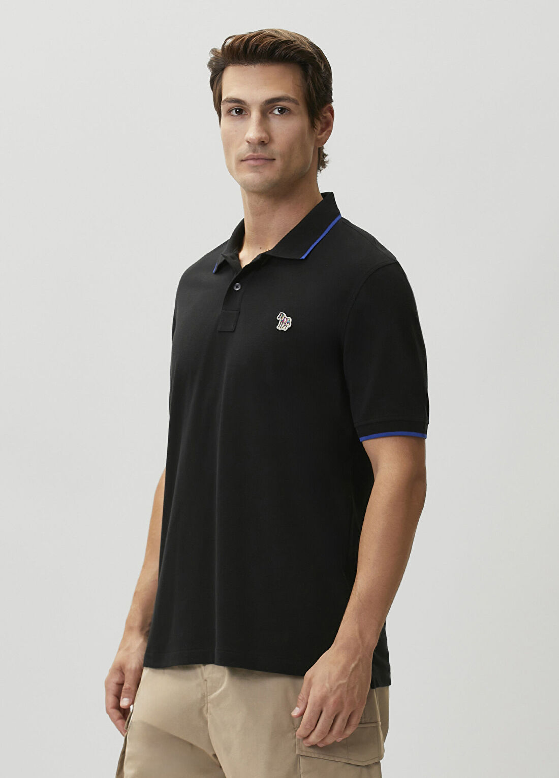 PS Paul Smith Siyah Polo T-shirt görsel 3