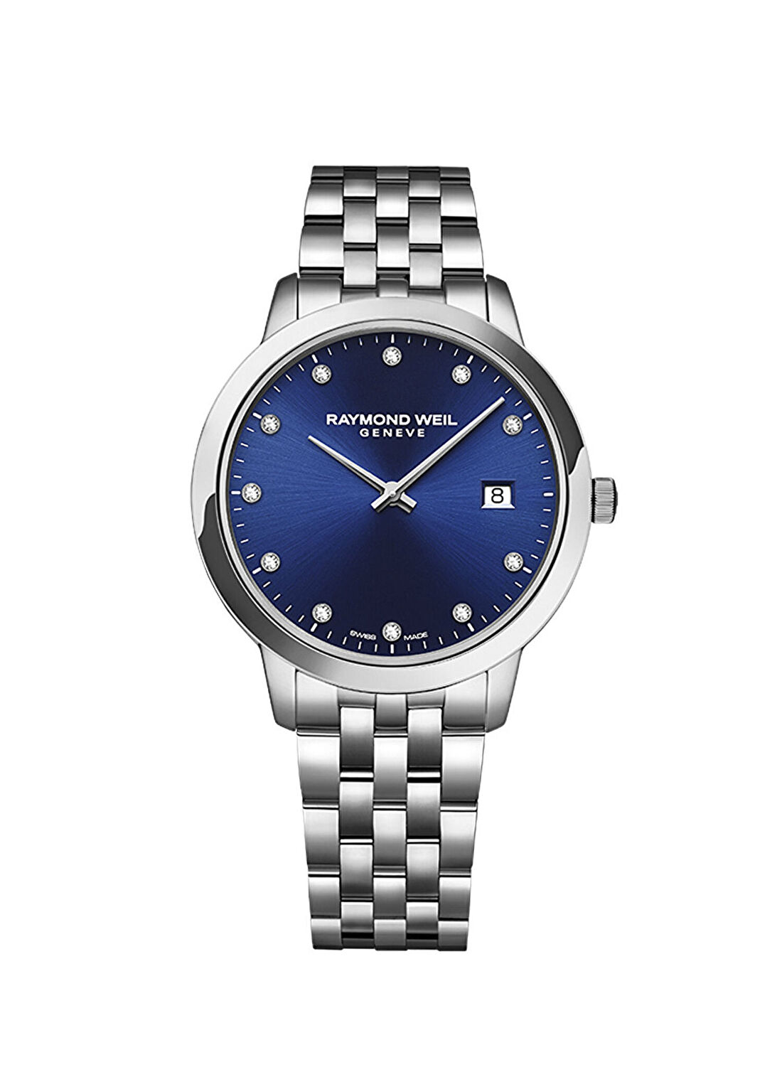 Raymond Weil RW5385ST50081 Pırlantalı Metalik Gri Kadın Kol Saati