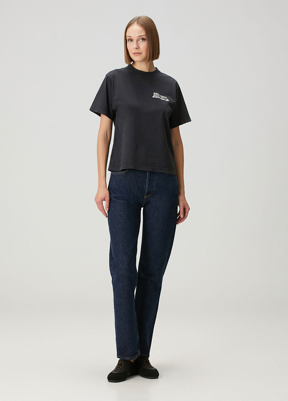 Balenciaga Siyah T-shirt görsel 2