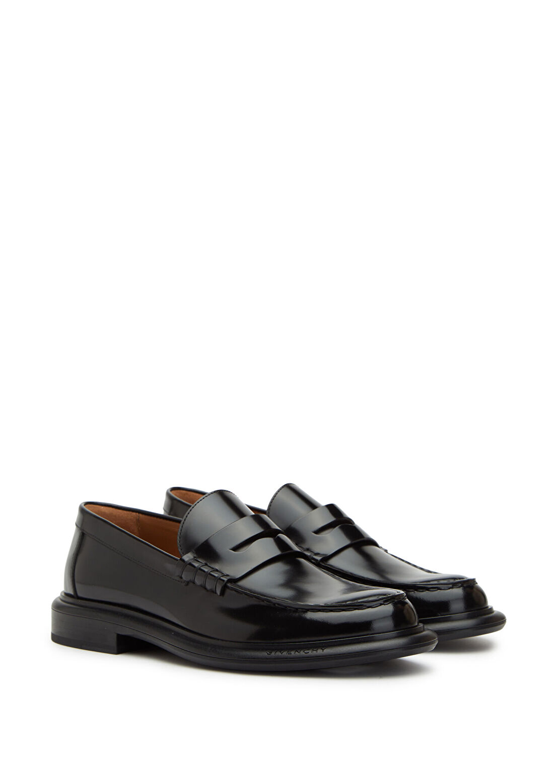 Givenchy Gent Siyah Bantlı Kadın Deri Loafer görsel 2