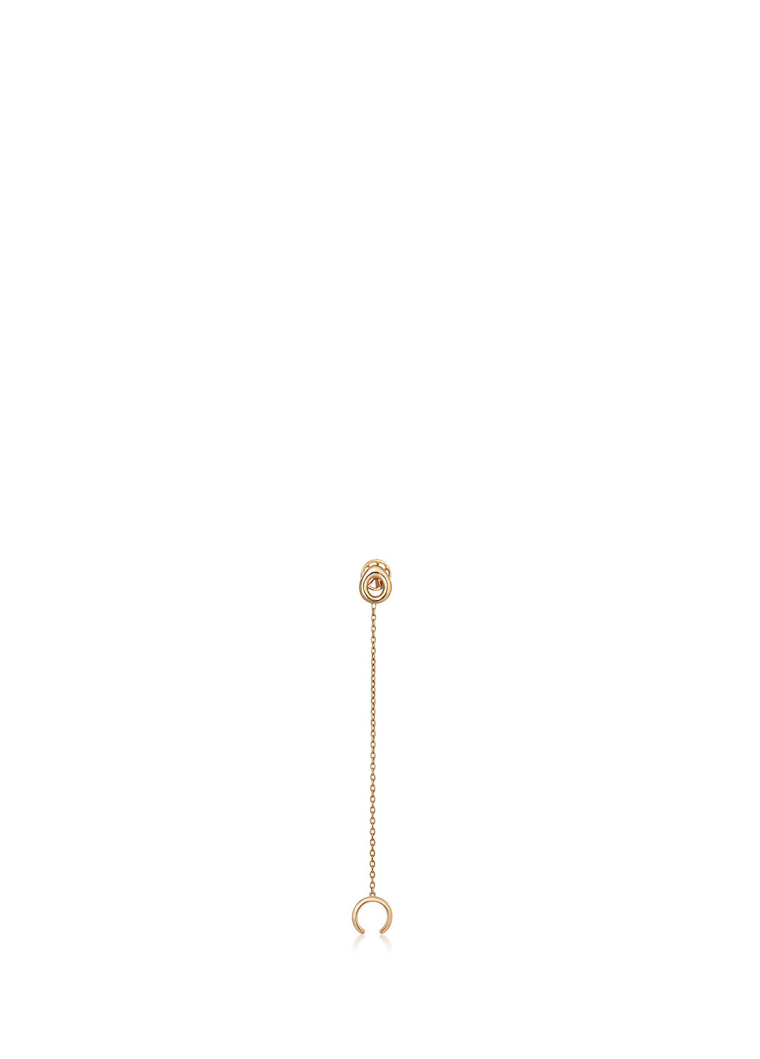 Aponine Pebble Chain Kadın Altın Küpe