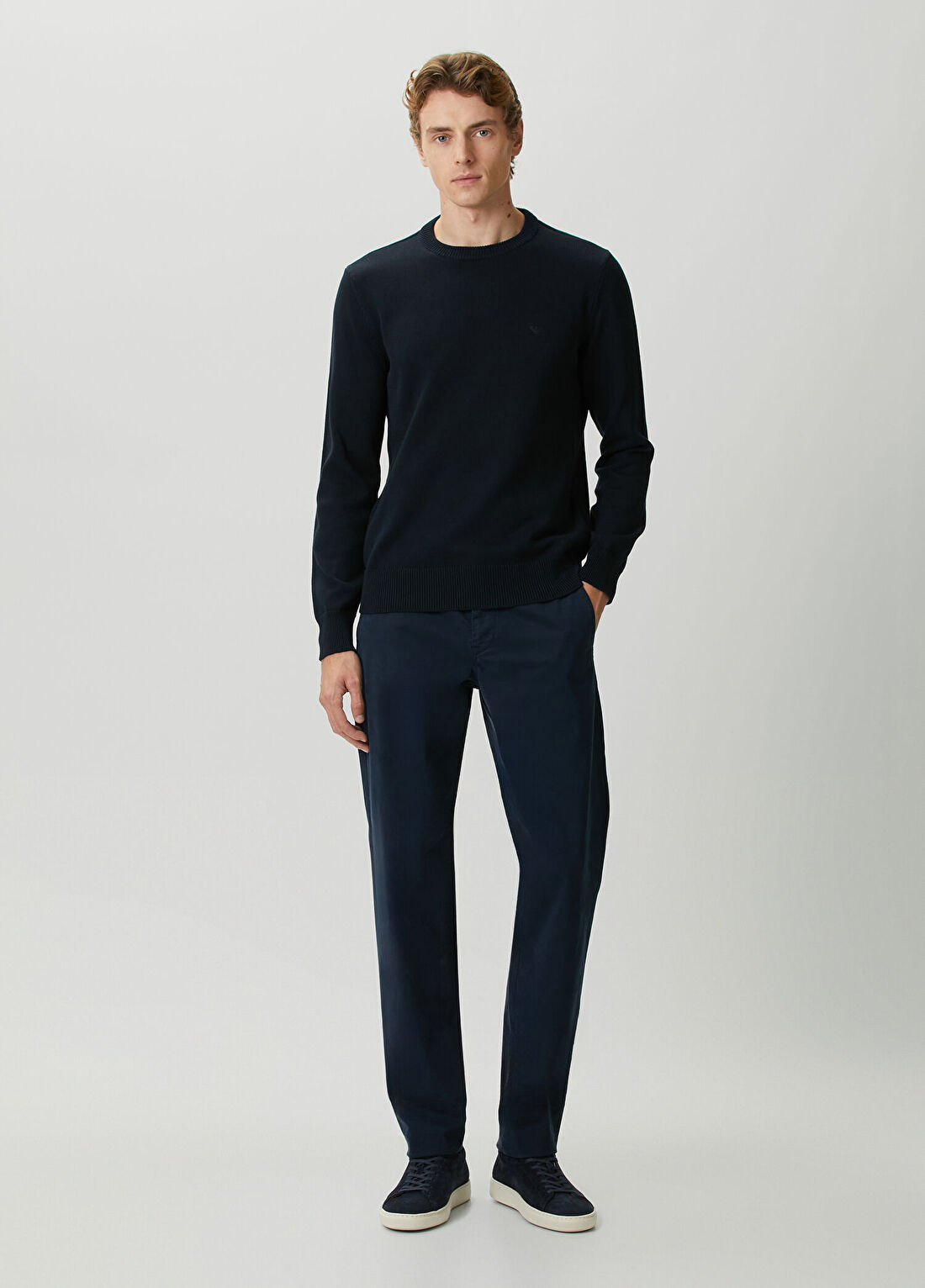 Emporio Armani Lacivert Kazak görsel 2