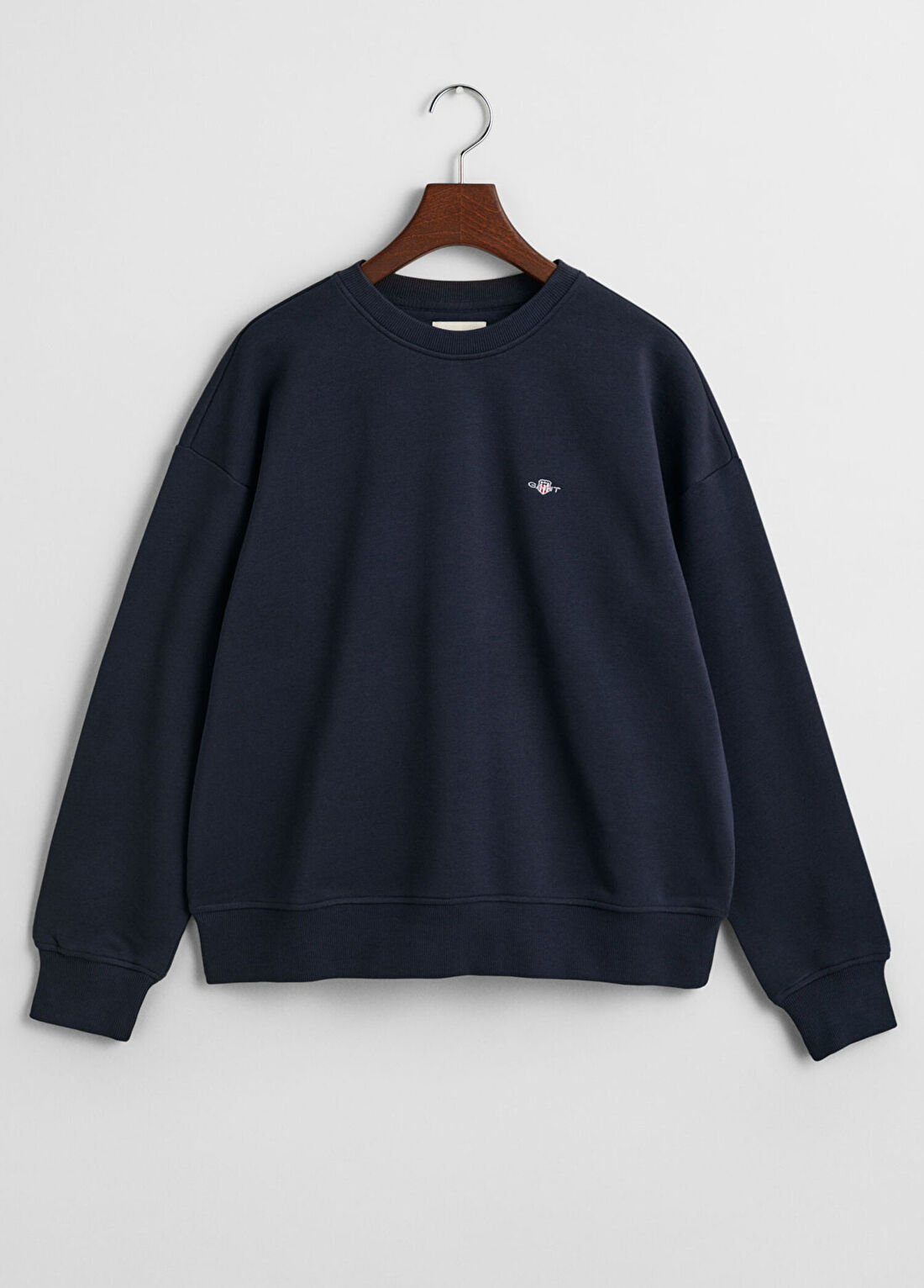 Gant Lacivert Yuvarlak Yaka Relaxed Fit Kadın Sweatshirt görsel 4