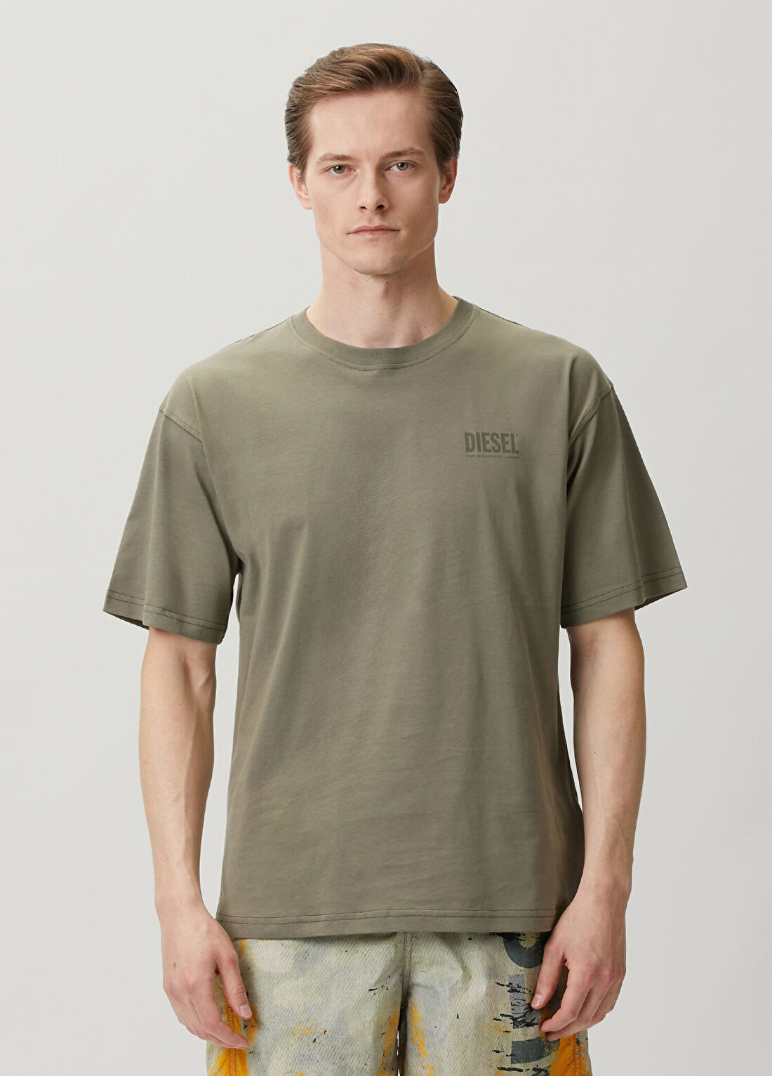 Diesel Boxt Yeşil Baskılı T-shirt