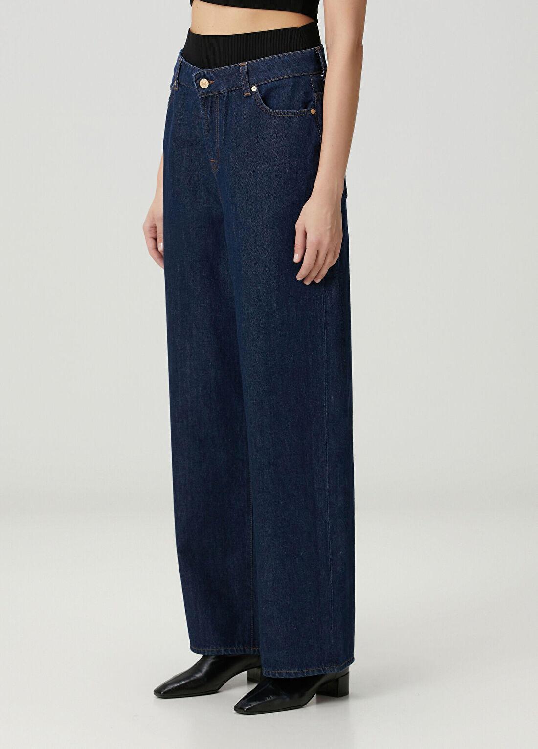 7 For All Mankind Lacivert Jean Pantolon görsel 2
