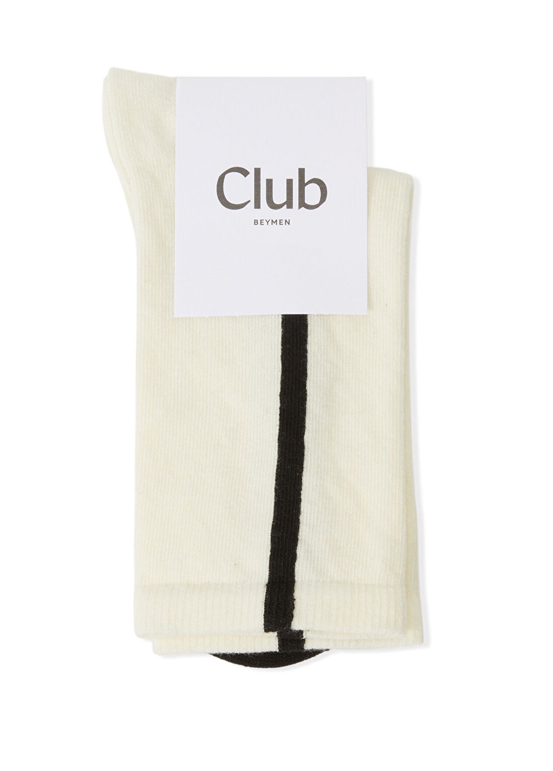 Beymen Club Ekru Çizgili Kadın Çorap