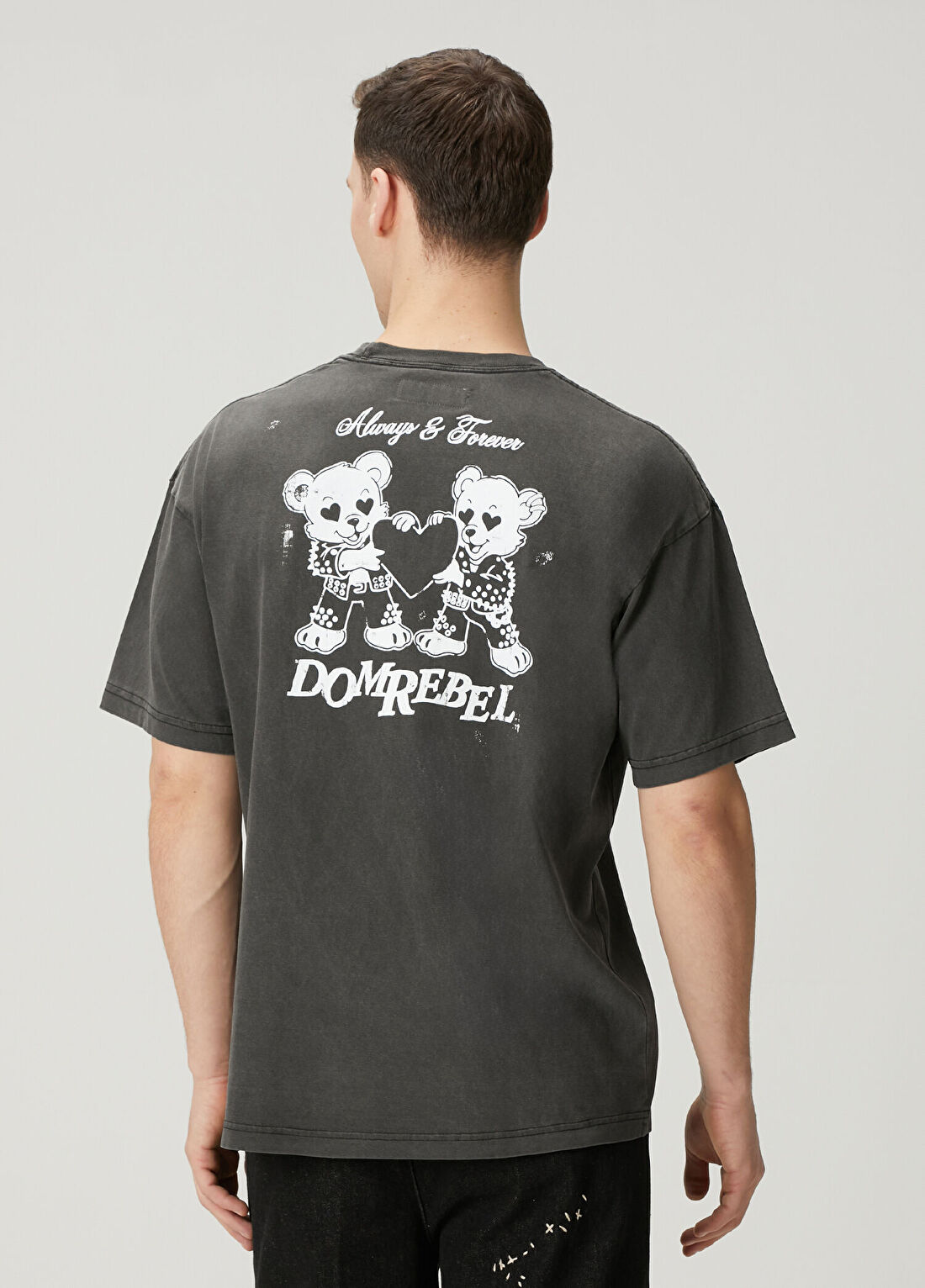 Domrebel Always Siyah T-shirt görsel 4