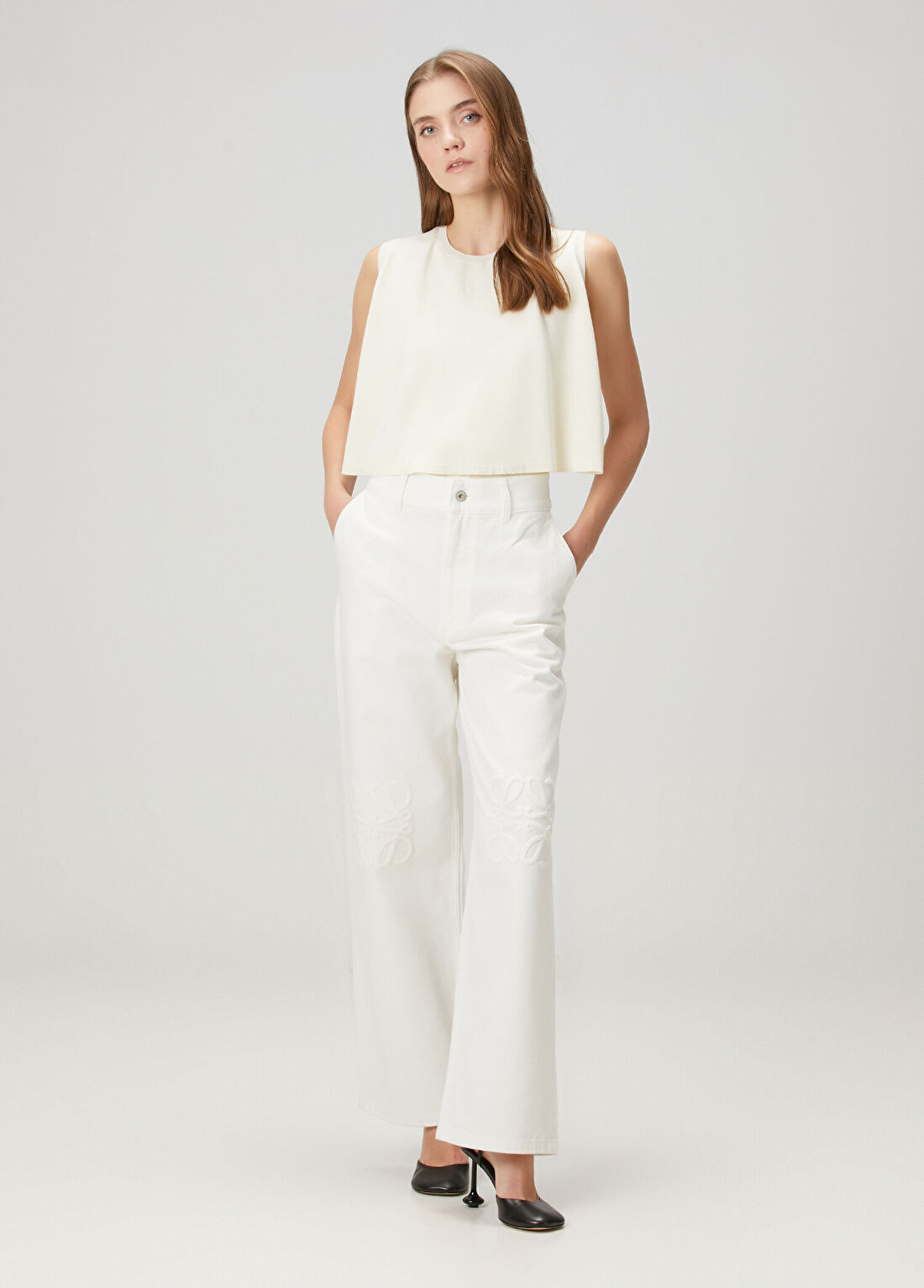 Loewe Beyaz Jean Pantolon