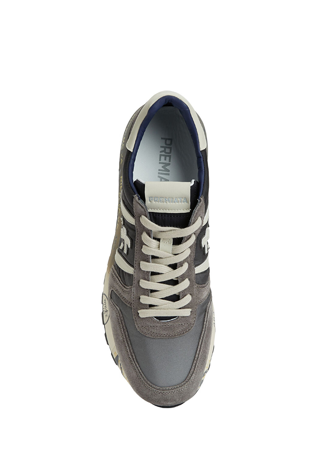 Premiata Lander Gri Erkek Deri Sneaker görsel 4