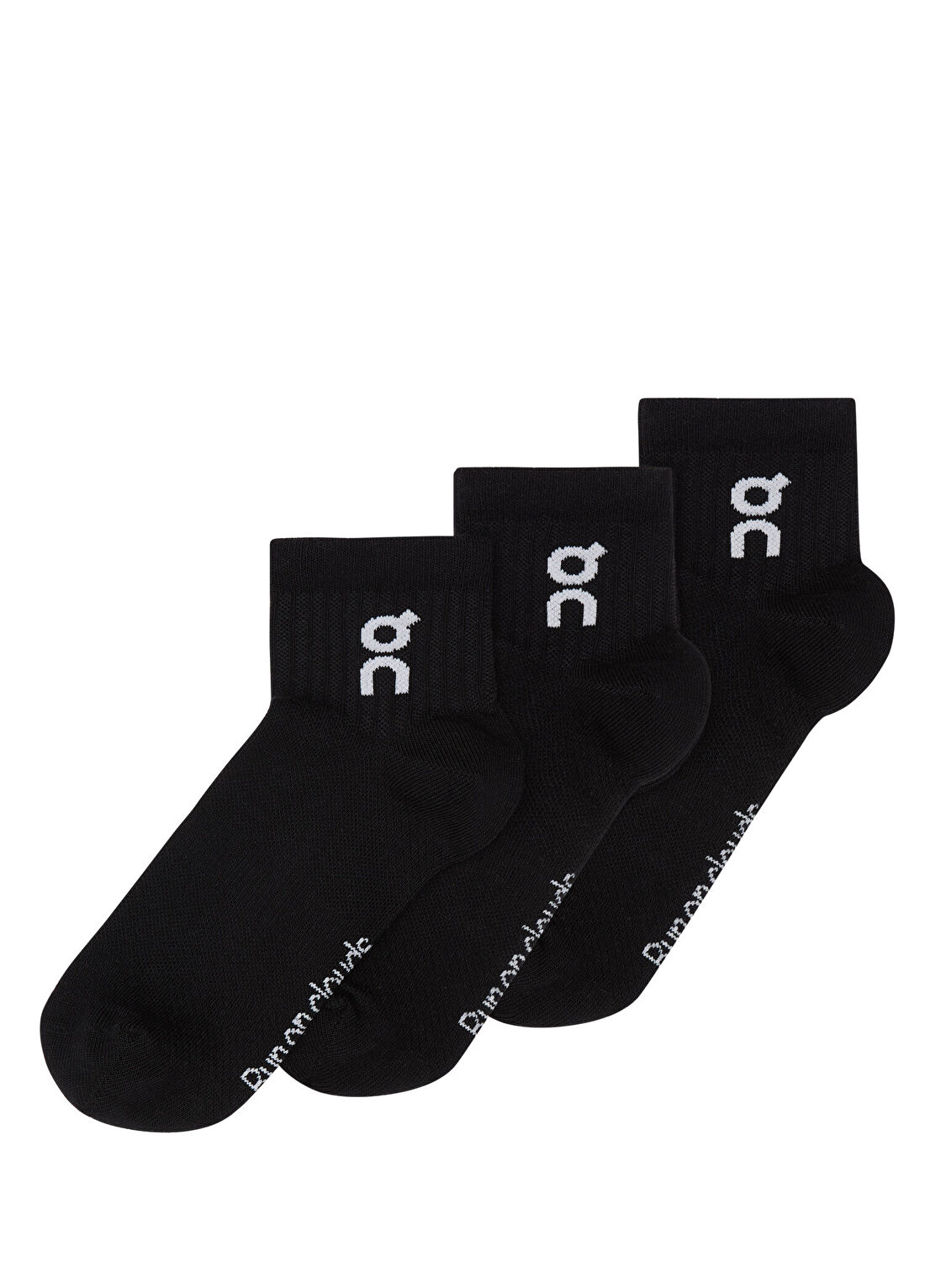 On Logo Sock Mid 3P Çorap