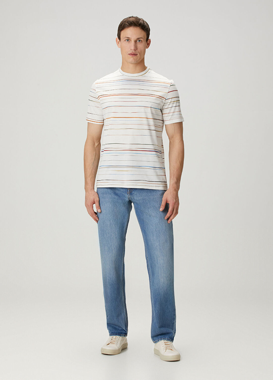 7 For All Mankind Modern Straight Fit Açık Mavi Jean Pantolon