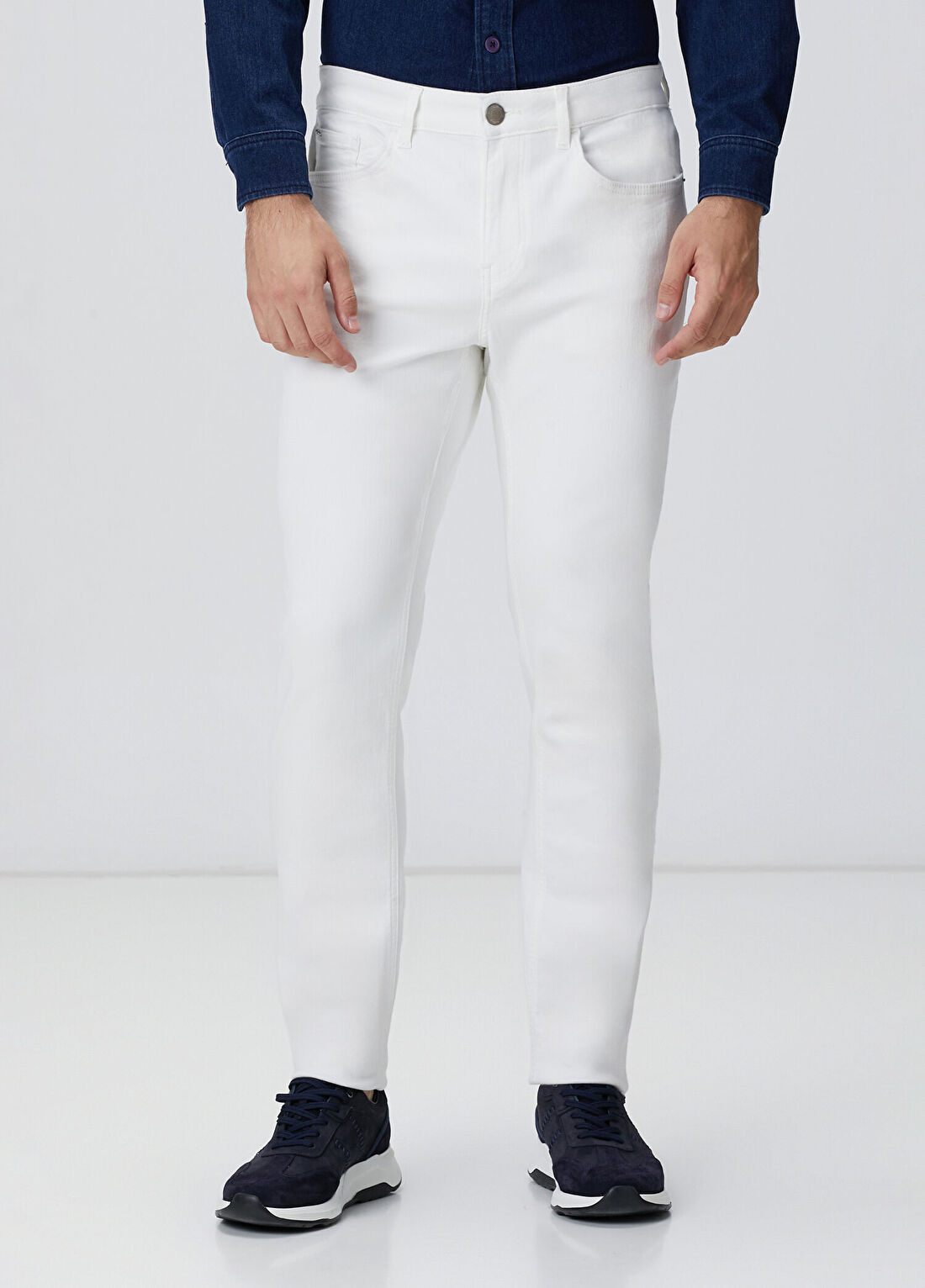 Network Kırık Beyaz Denim Pantolon görsel 2