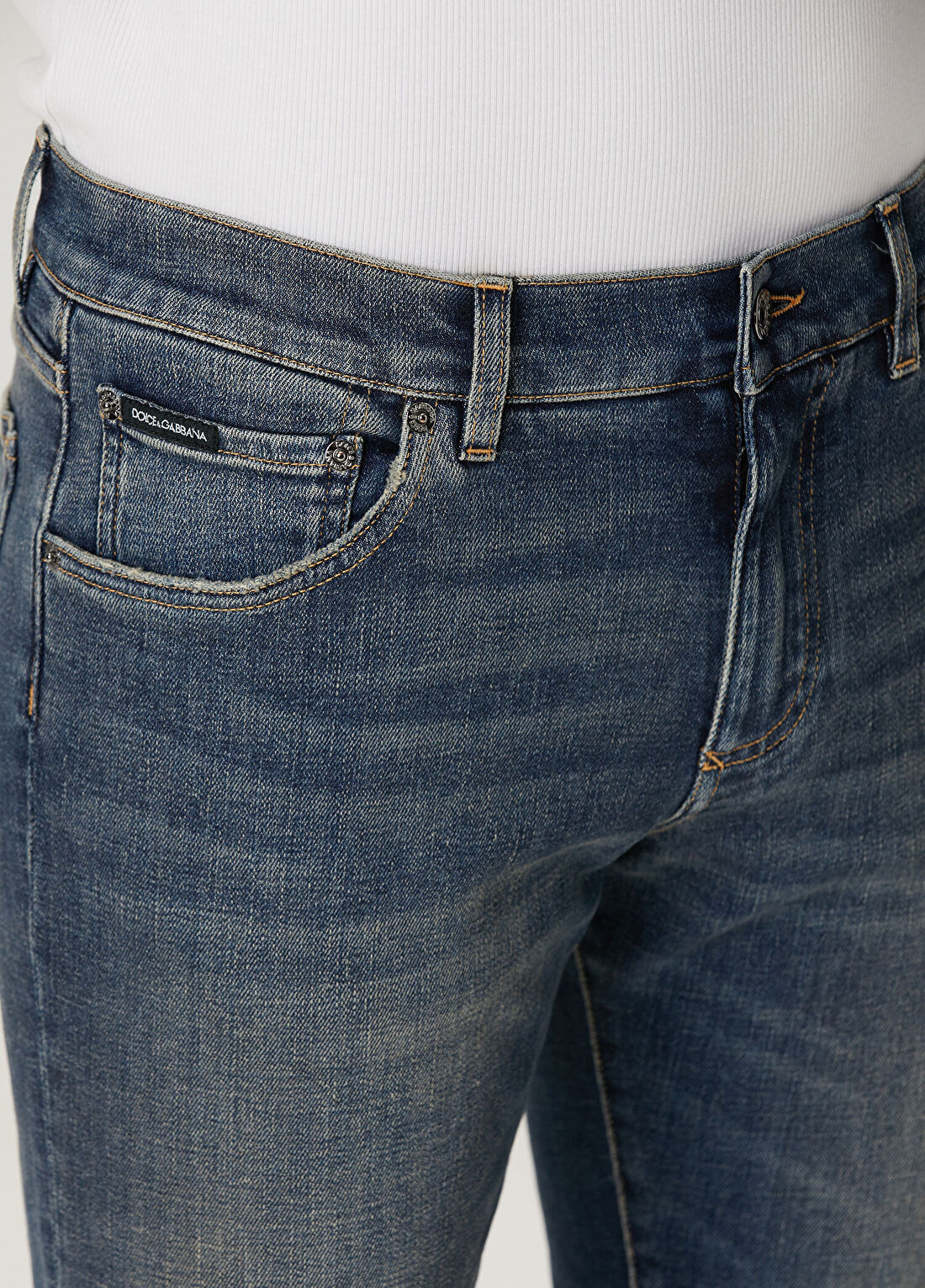 Dolce&Gabbana Mavi Jean Pantolon görsel 4